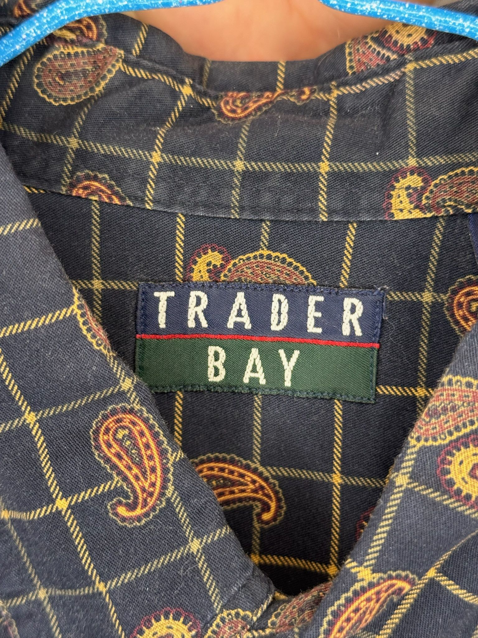 Trader Bay Vintage Trader Bay Paisley Grid LS Button Shirt (L) Size US L / EU 52-54 / 3 - 3 Thumbnail