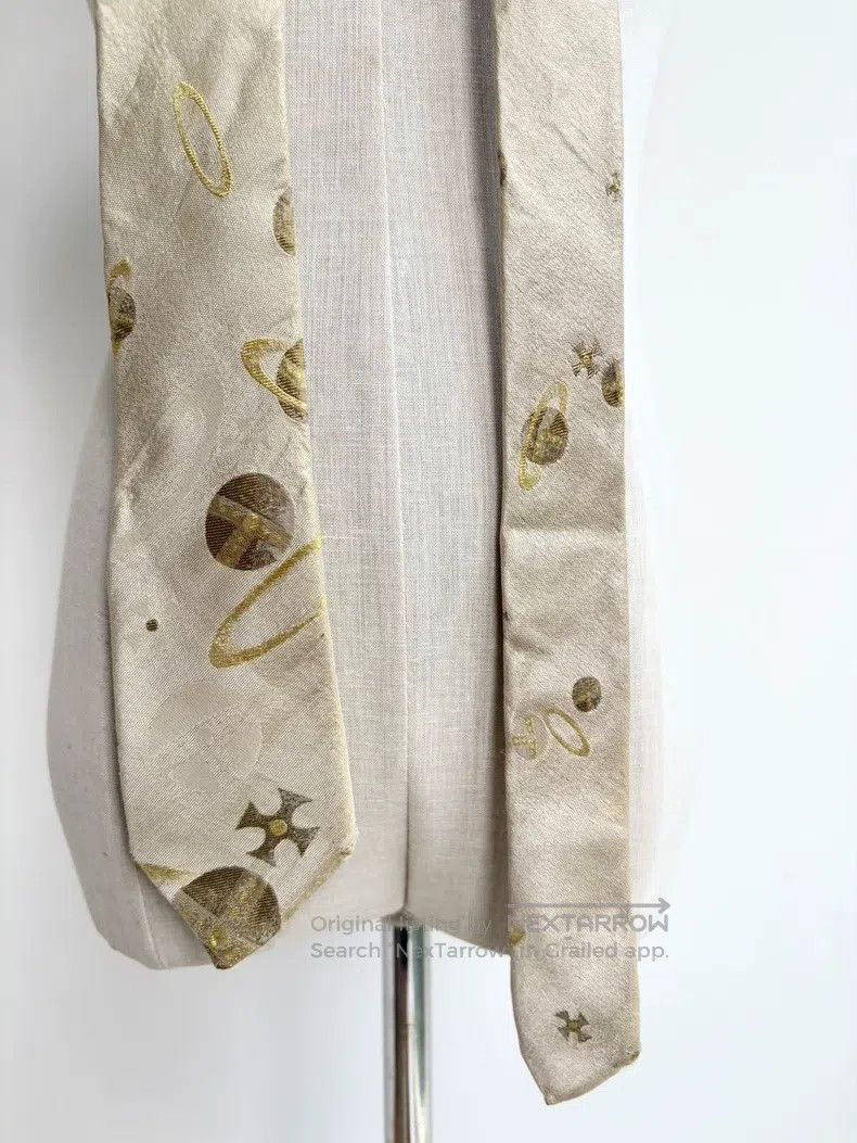 Vivienne Westwood Vivienne Westwood Golden Yellow Saturn Planet Tie with Sta Size ONE SIZE - 3 Thumbnail