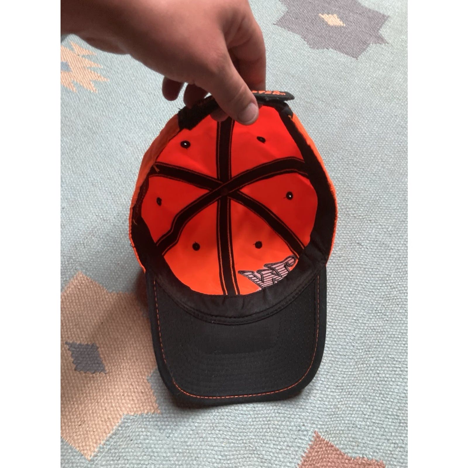 Vintage VINTAGE Winchester Strapback Hat Cap Hi Vis Blaze Orange Hunting Shotgun Guns Baseball Cap Men Adjustable Orange Blaze Hunting Mens Size 44L - 5 Thumbnail