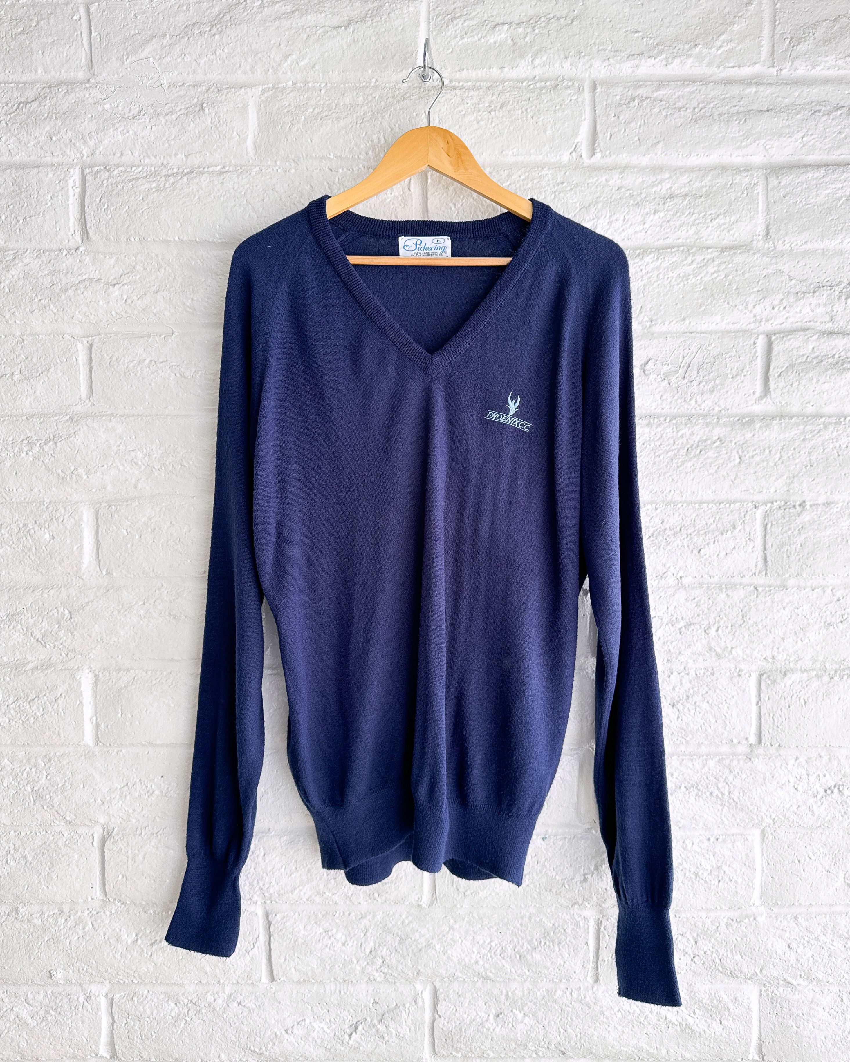 Vintage Vintage 1970s Pickering Sweater V Neck Phoenix Country Club Size US L / EU 52-54 / 3 - 1 Thumbnail