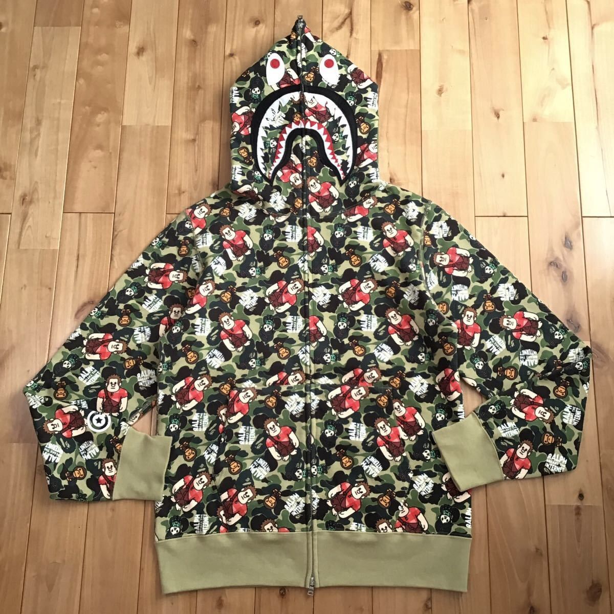Bape × Disney BAPE × DISNEY Ralph milo ABC camo Shark full zip hoodie APE Size US L / EU 52-54 / 3 - 2 Thumbnail