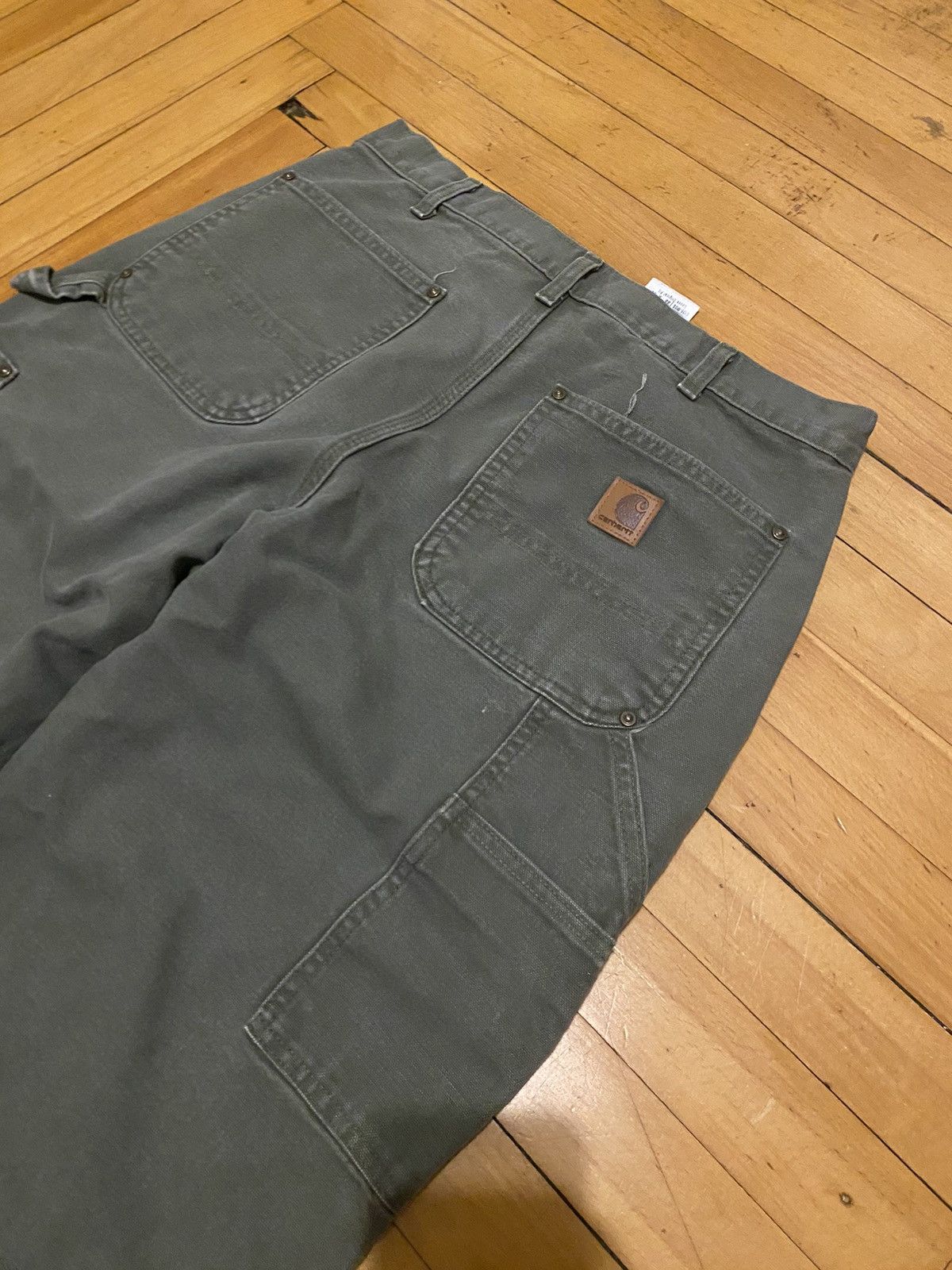 Carhartt × Vintage Carhartt moss green double knee Size US 33 - 5 Thumbnail