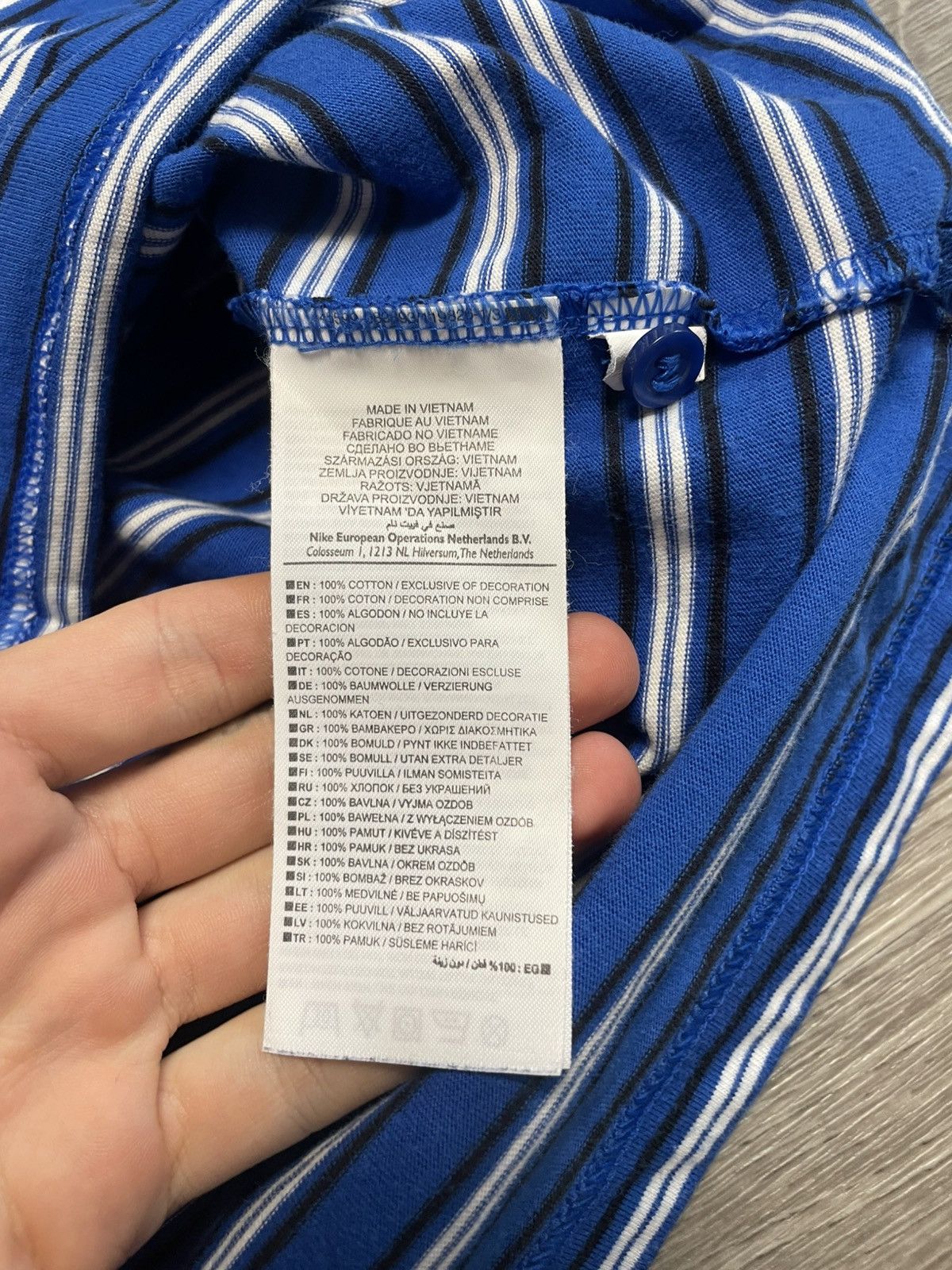 Nike Vintage Nike Striped Polo Shirt Y2K Size US S / EU 44-46 / 1 - 9 Thumbnail