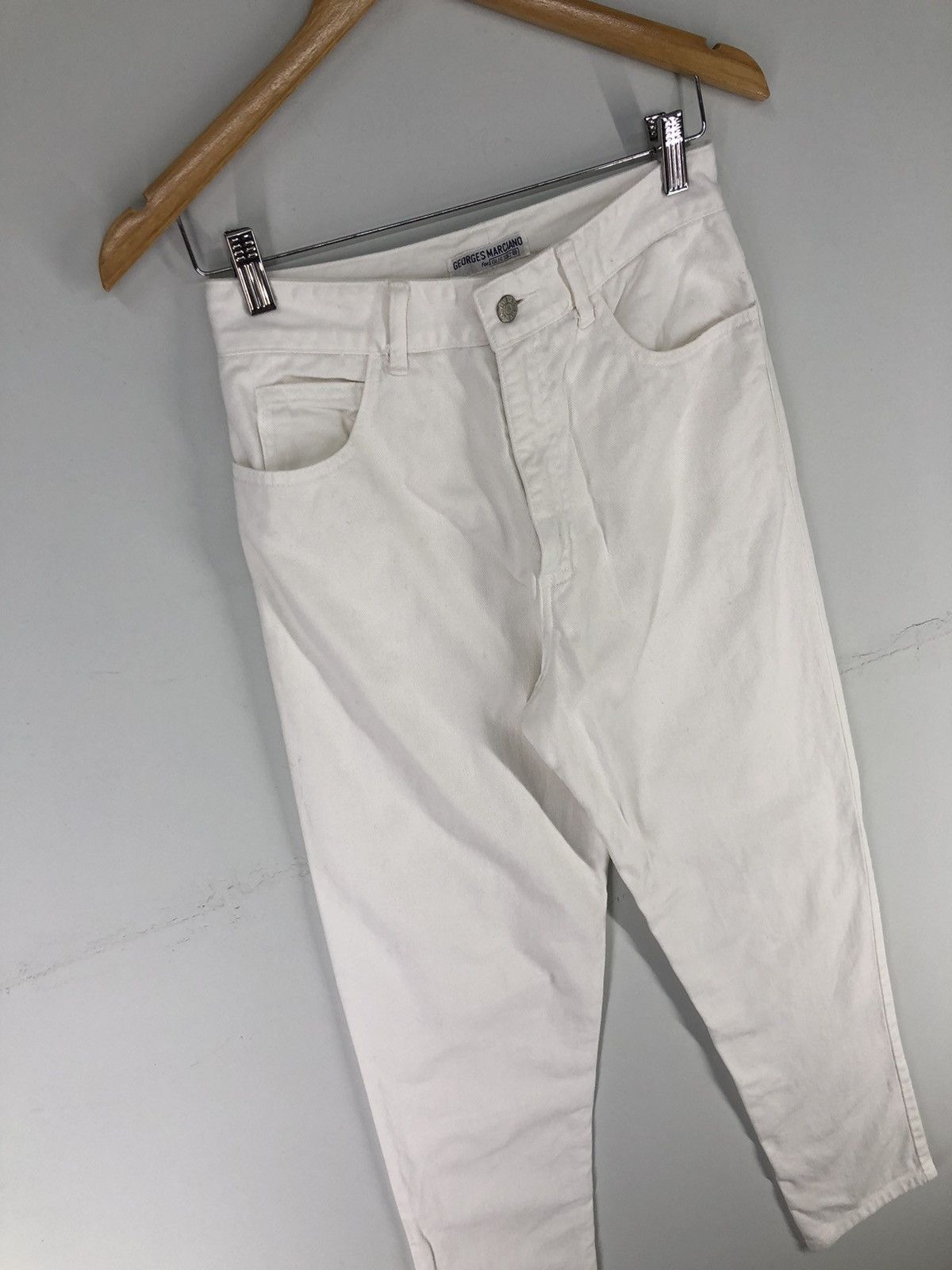 Guess Vintage Guess Georges Marciano White Jeans Size 25" / US 0 / IT 36 - 3 Thumbnail