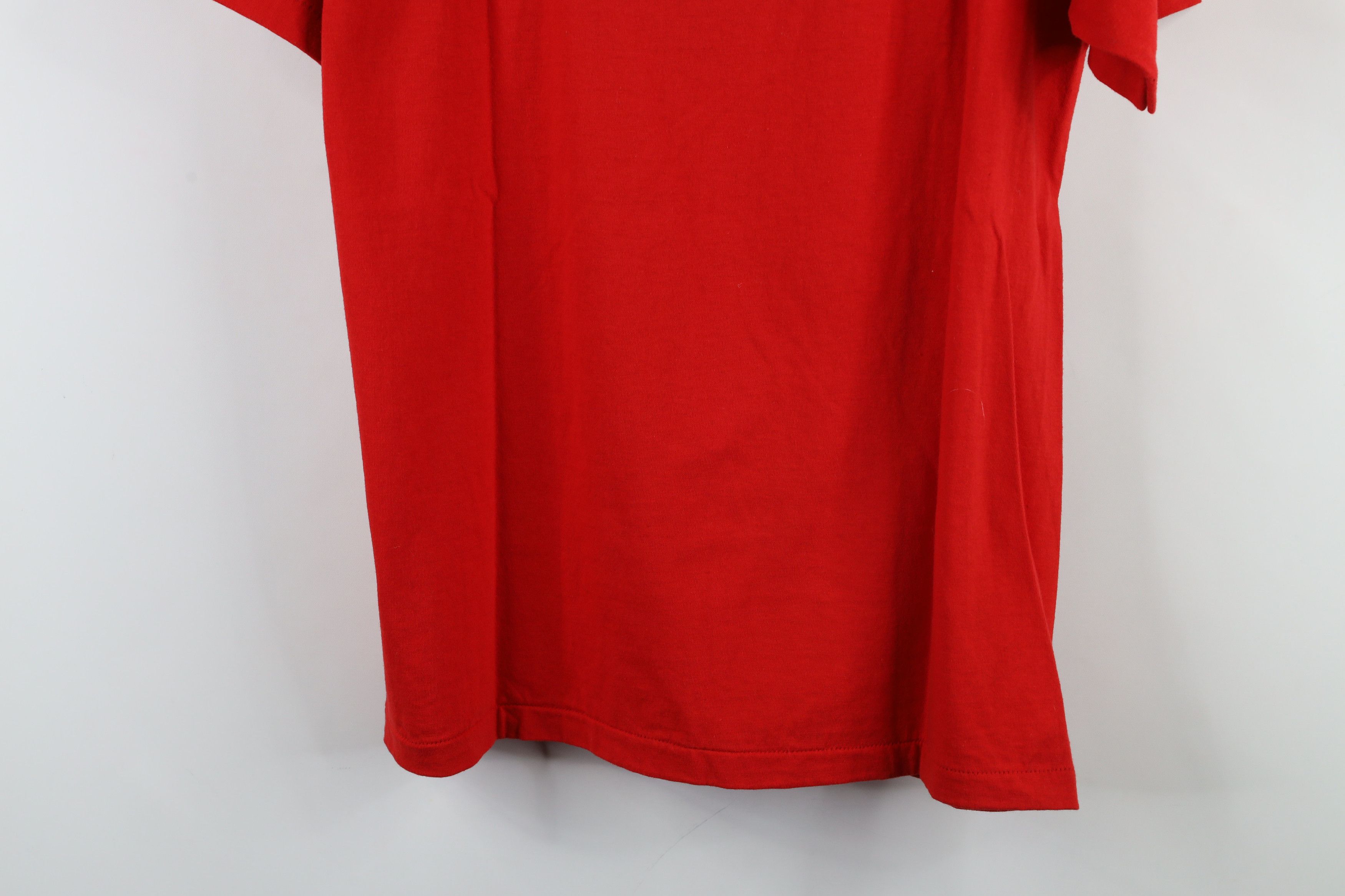 Vintage Vintage 70s County Fire Brigade Al Koran T-Shirt Red USA Size US L / EU 52-54 / 3 - 10 Thumbnail