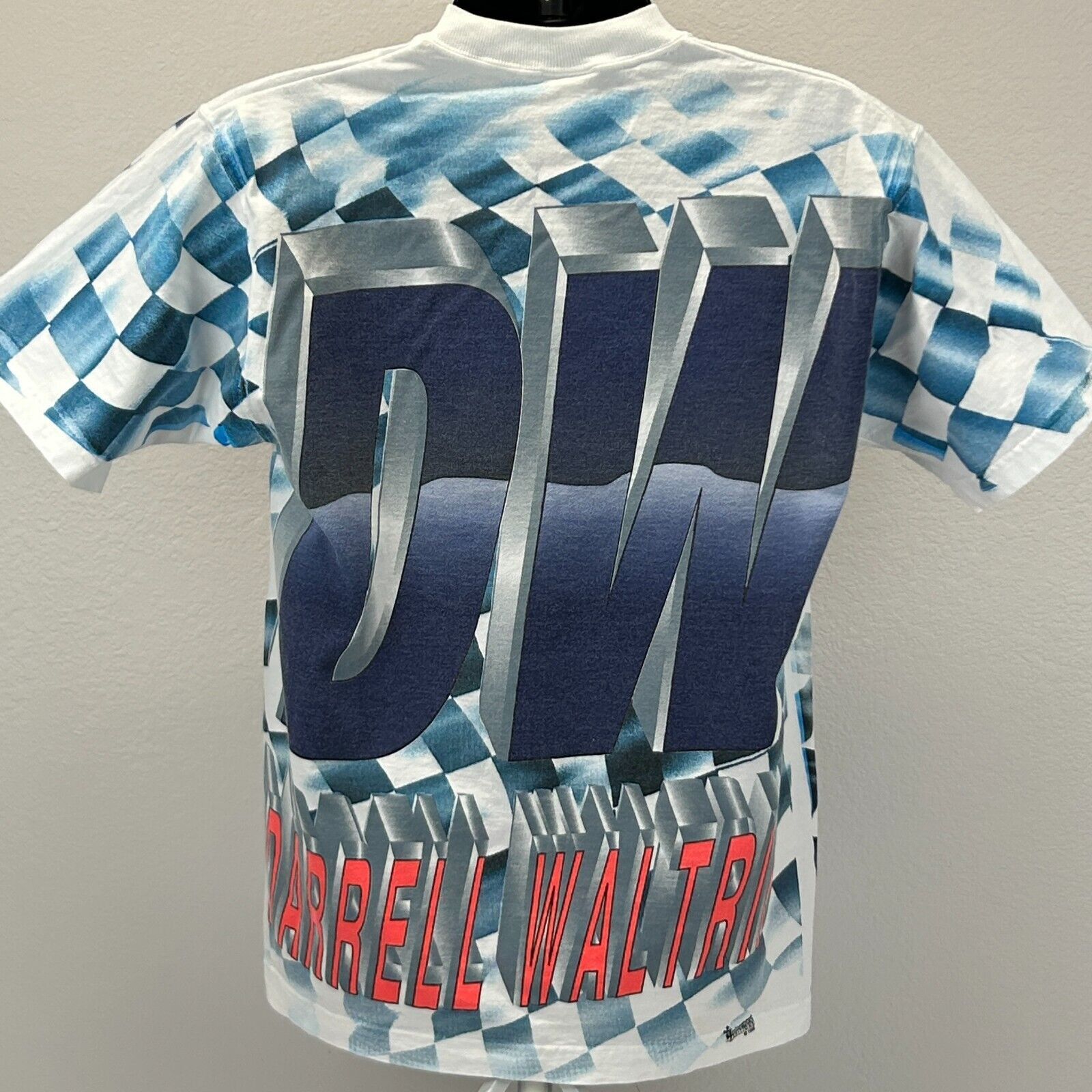 Fruit Of The Loom Vintage NASCAR Darrell Waltrip T Shirt Auto Racing White M Size US M / EU 48-50 / 2 - 3 Thumbnail