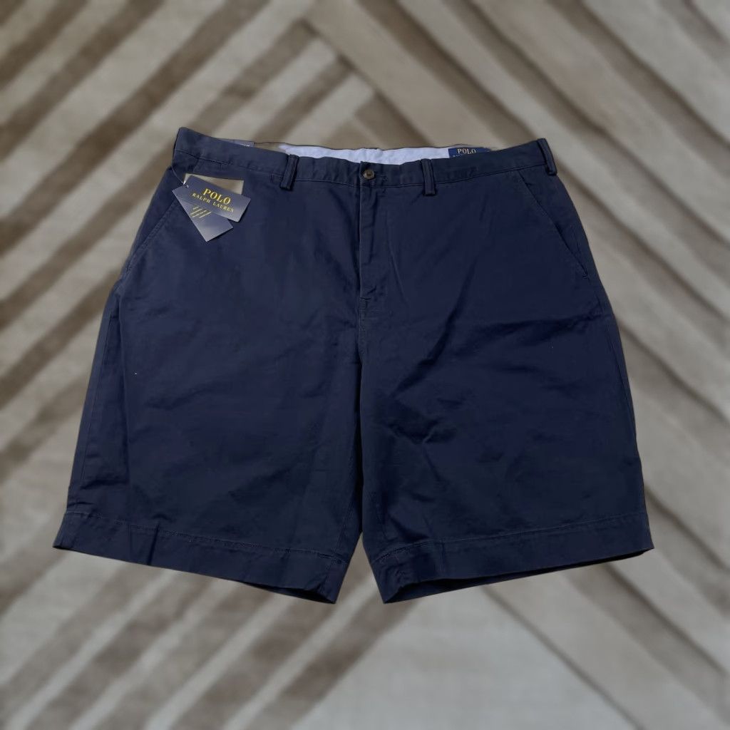 Polo Ralph Lauren Polo Ralph Lauren Shorts Chino 40 Regular Classic Fit Navy Blue Stretch Men NWT Casual Shorts Size US L / EU 52-54 / 3 - 1 Thumbnail