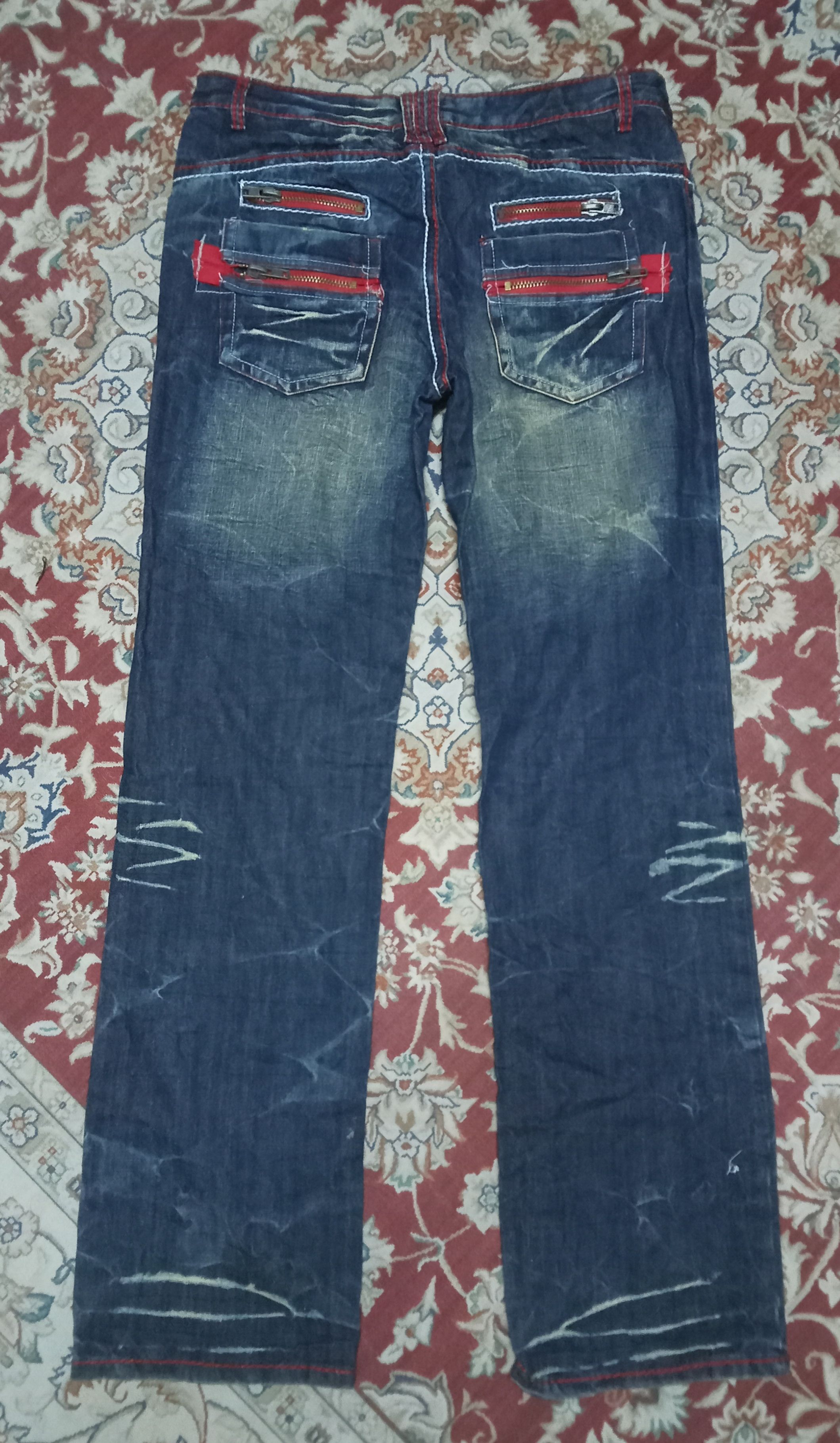 Japanese Brand Agate Label Ride The Lightning Rare Design Jeans Size US 34 / EU 50 - 2 Thumbnail