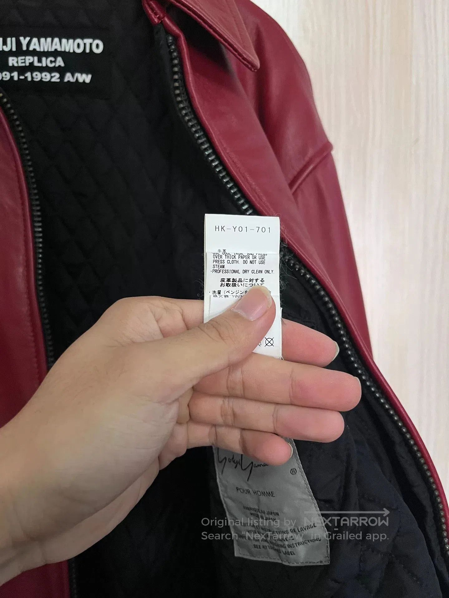 Yohji Yamamoto Yohji Yamamoto Replica Leather Jacket. Size US M / EU 48-50 / 2 - 5 Thumbnail