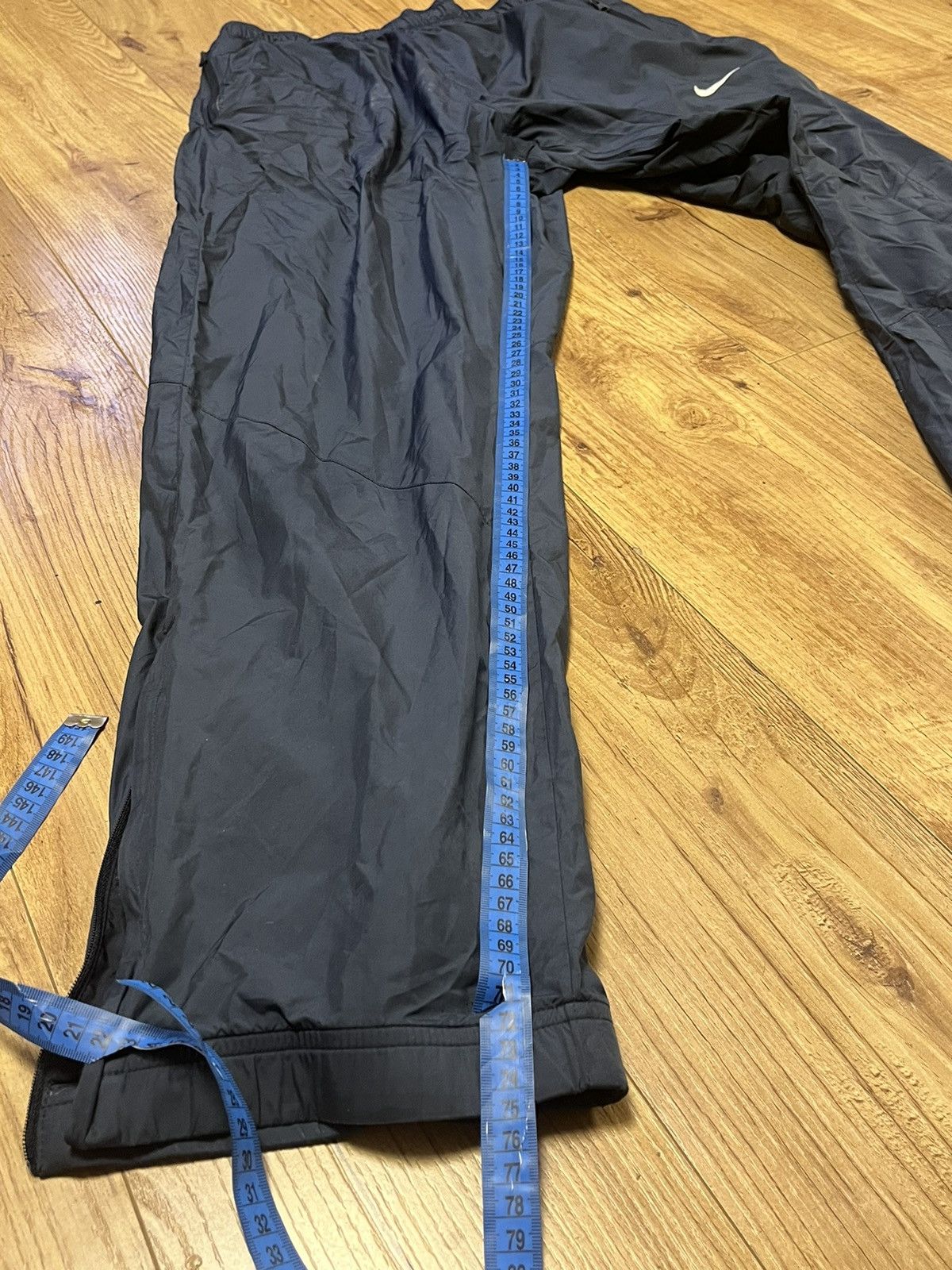 Nike × Vintage Nike Vintage Nylon Y2K Sweatpants Drill Swoosh Size US 34 / EU 50 - 5 Thumbnail