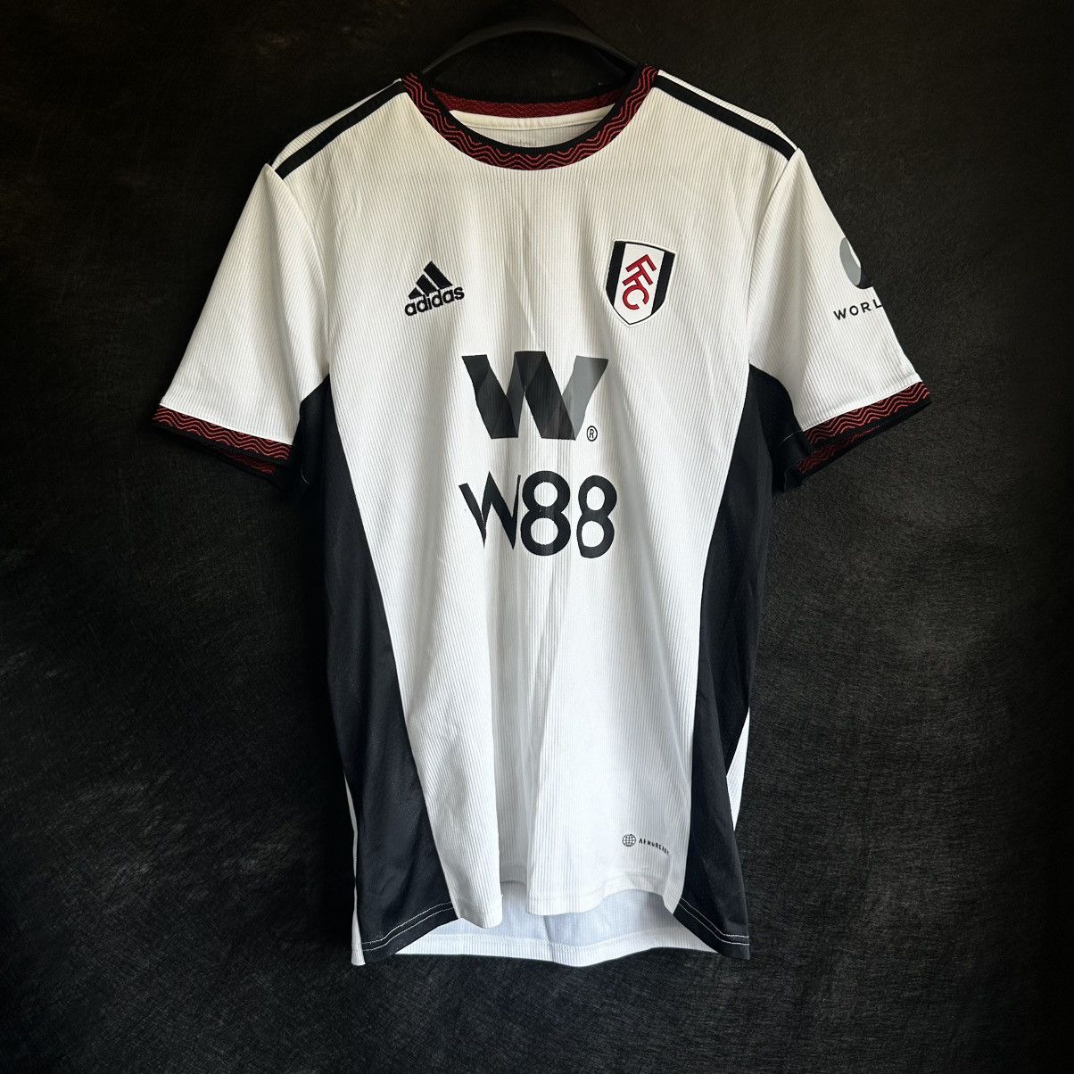 Adidas 2022-23 Fulham Match Worn Shirt Mitrovic #9 Size US S / EU 44-46 / 1 - 1 Thumbnail