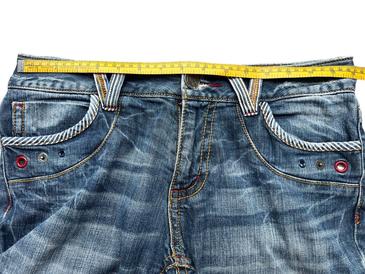 Japanese Brand Flare Copper Smith Distressed Wideleg Denim Jeans 32x33 Size US 32 / EU 48 - 12 Thumbnail