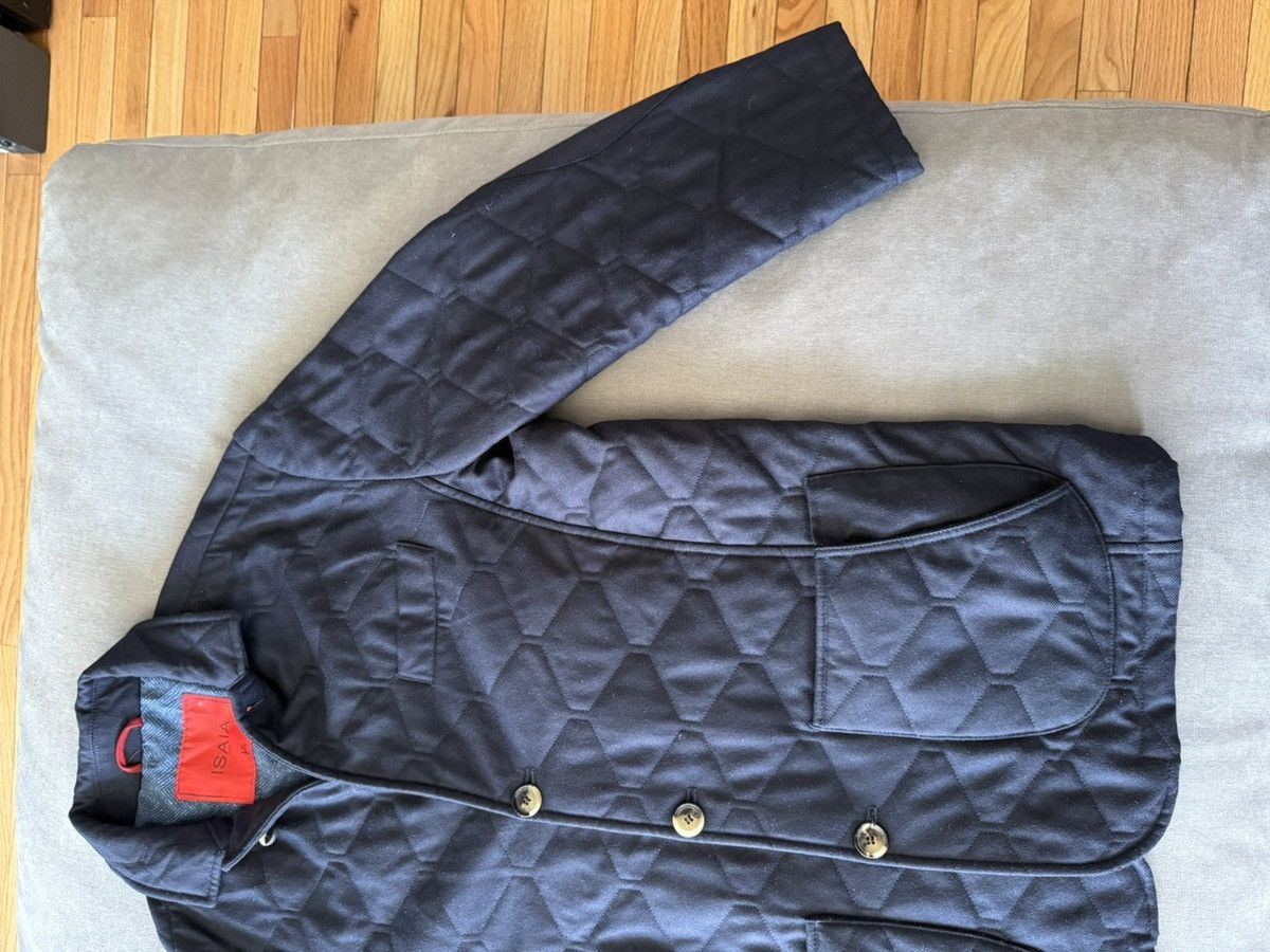 Isaia ISAIA Napoli Quilted Cashmere Shirt Jacket – 100% Cashmere Size US L / EU 52-54 / 3 - 4 Thumbnail