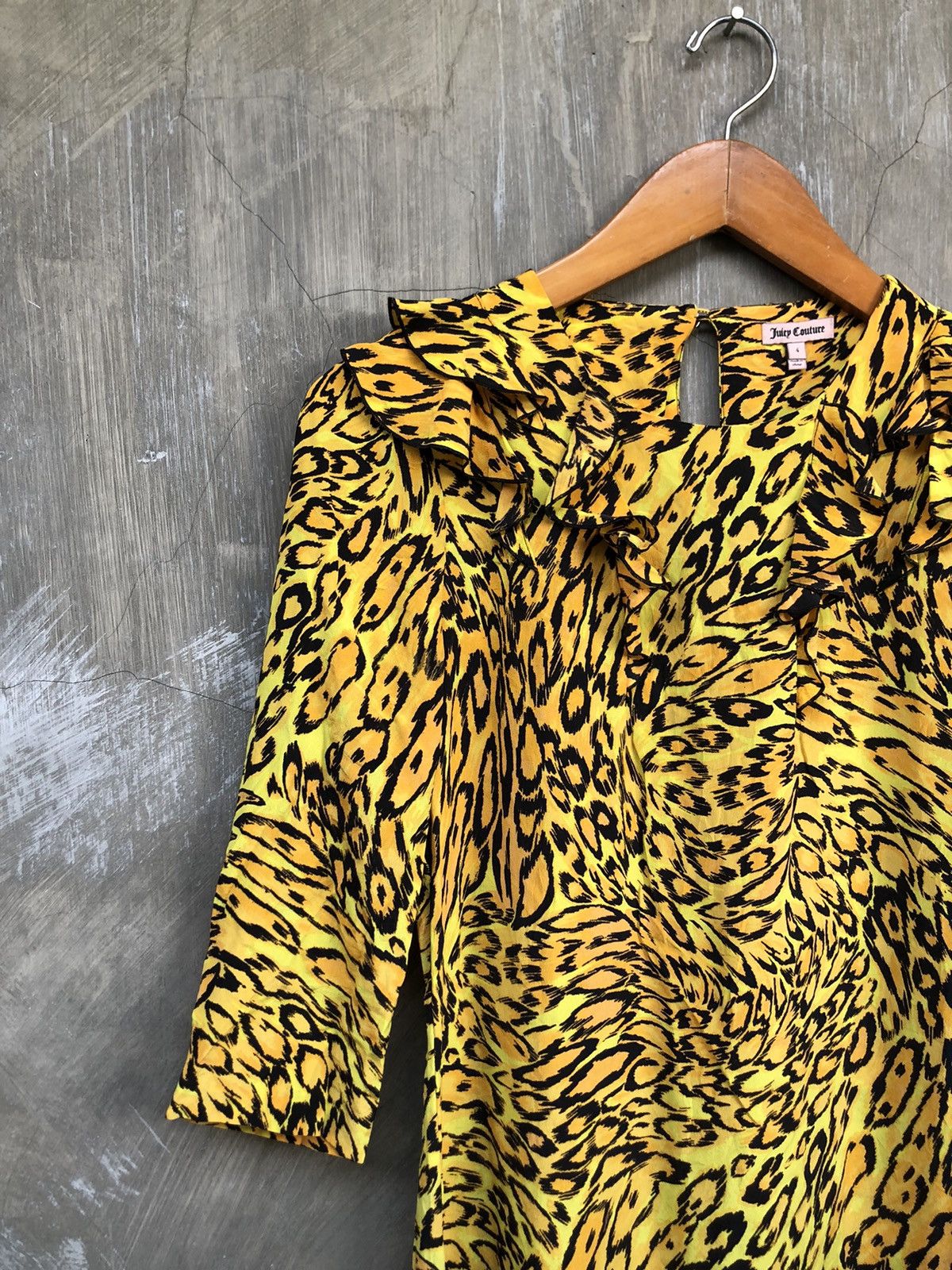 Juicy Couture × Vintage Y2K💥 Juicy Couture Tiger Patern Midi Dress Size S / US 4 / IT 40 - 6 Thumbnail