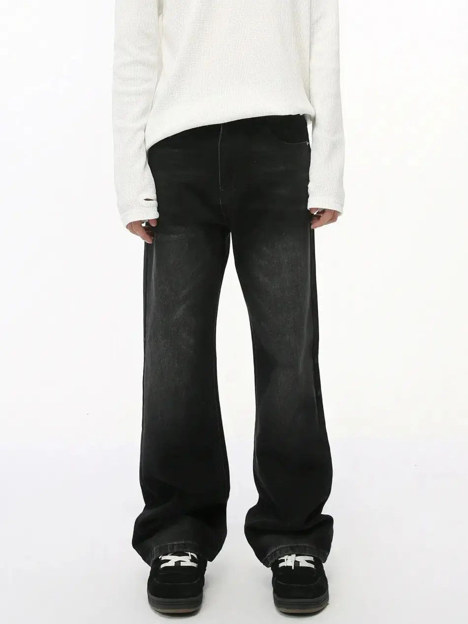 Japanese Brand Retro straight high street micro flared jeans Size US 32 / EU 48 - 3 Thumbnail