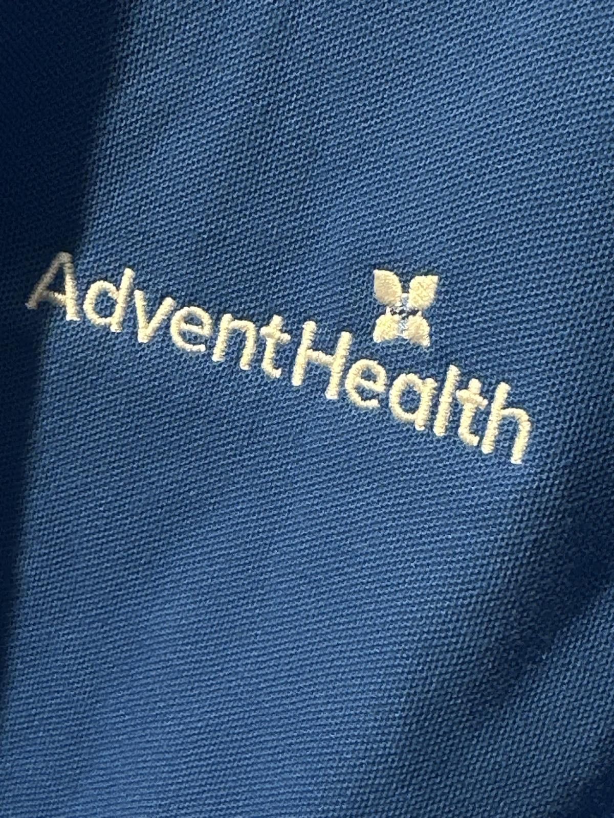 Port Authority Men's Medium Port Authority X AdventHealth Blue Polo Size US M / EU 48-50 / 2 - 3 Thumbnail