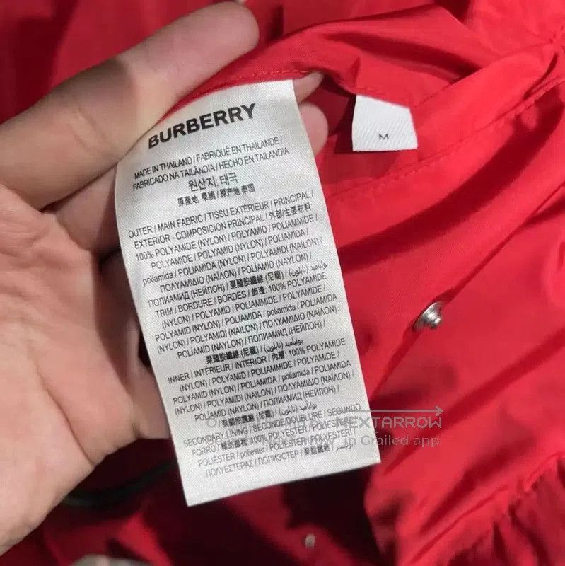 Burberry Burberry Men's Red Cotton Hooded Jacket. Size US M / EU 48-50 / 2 - 7 Thumbnail
