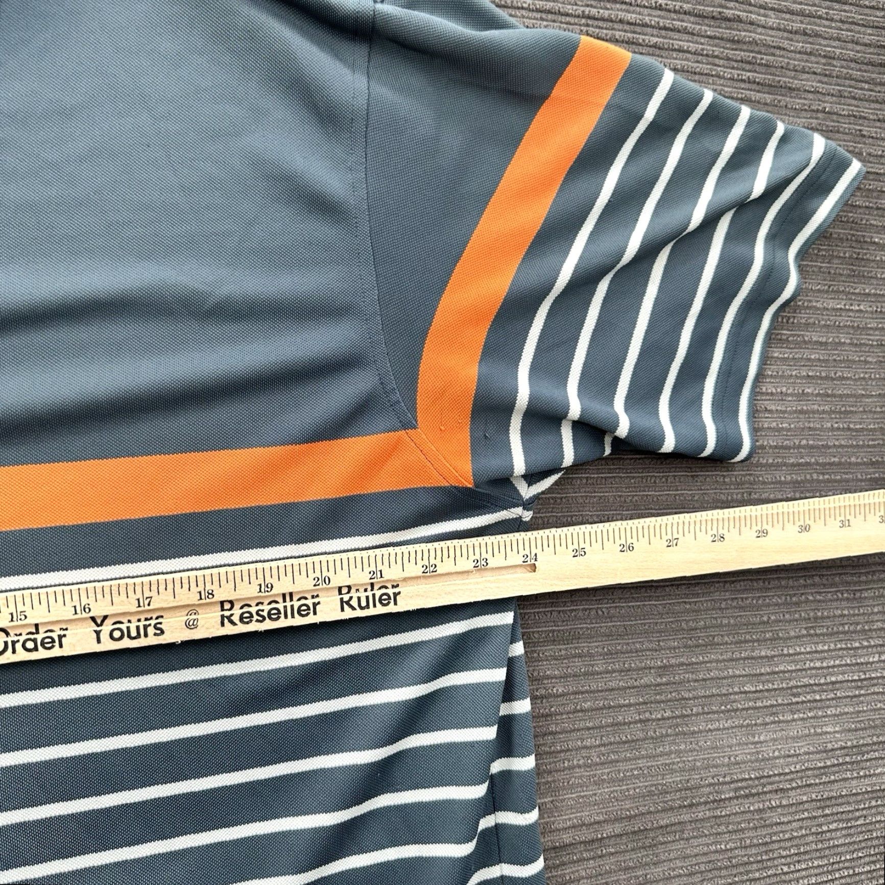 Footjoy FootJoy Polo Shirt Men L Multicolor Striped Short Sleeve Collared Pullover Golf Outdoors Casual Regular Fit Size US L / EU 52-54 / 3 - 6 Thumbnail
