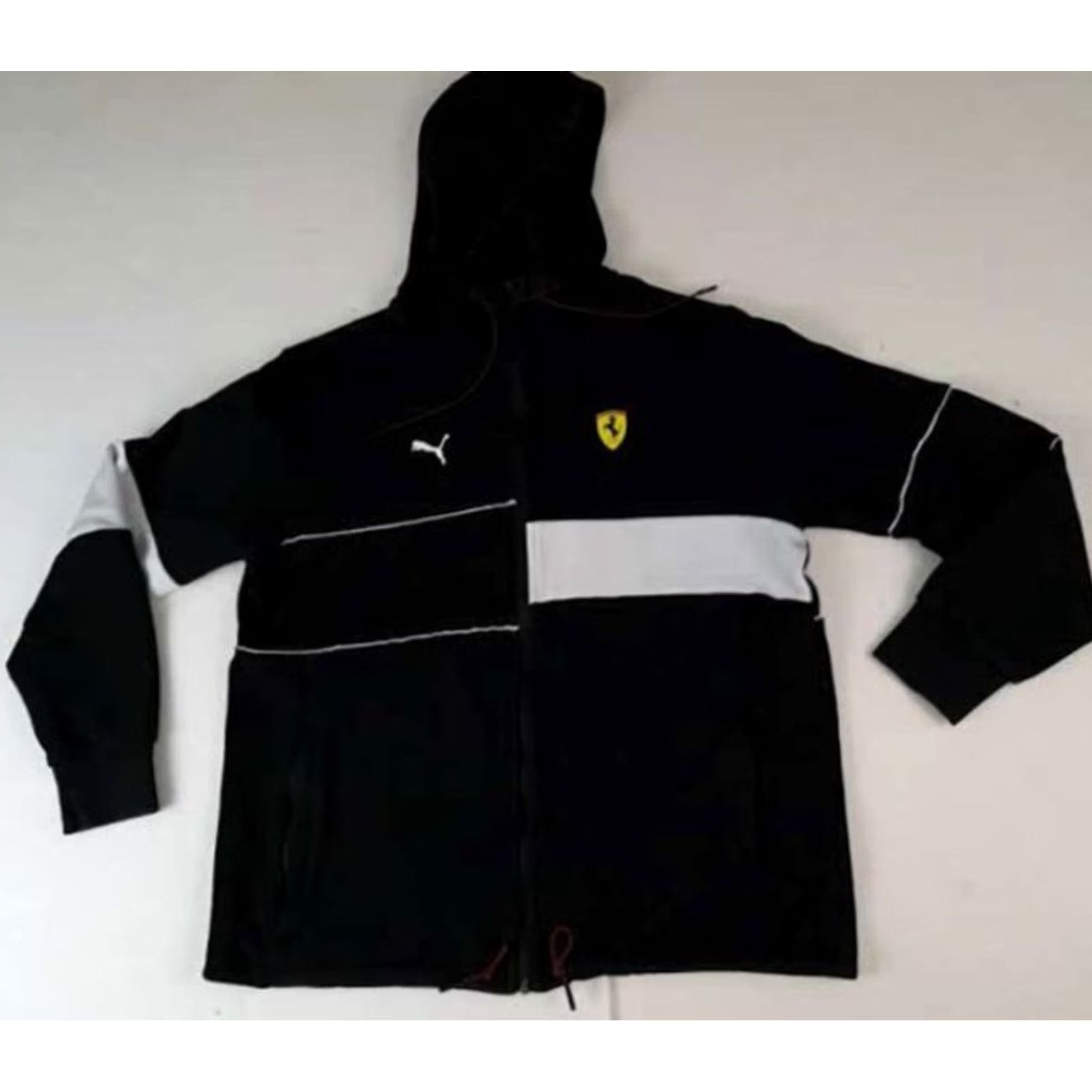 Puma VINTAGE PUMA Ferrari Sweatshirt Hoodie Woman Zip Up Black M Long Sleeve Regular Fit Size M / US 6-8 / IT 42-44 - 6 Thumbnail