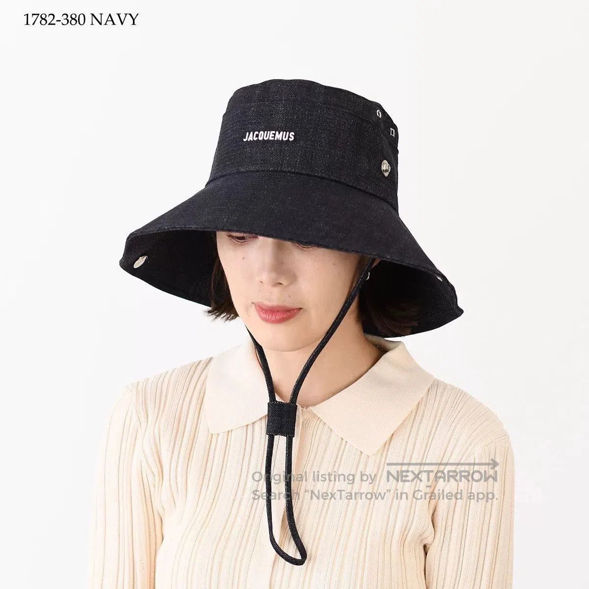 Jacquemus 25SS Reversible Denim Bucket Hat.
