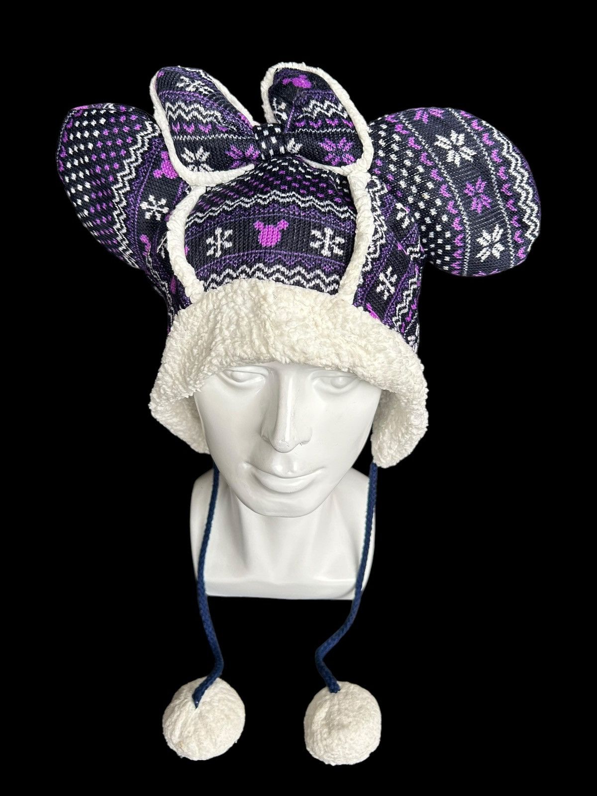 Japanese Brand × Kapital × Vintage Bunny Horn Devil Japanese Mickey Mouse big Beanie Hats☠️ Size ONE SIZE - 3 Thumbnail