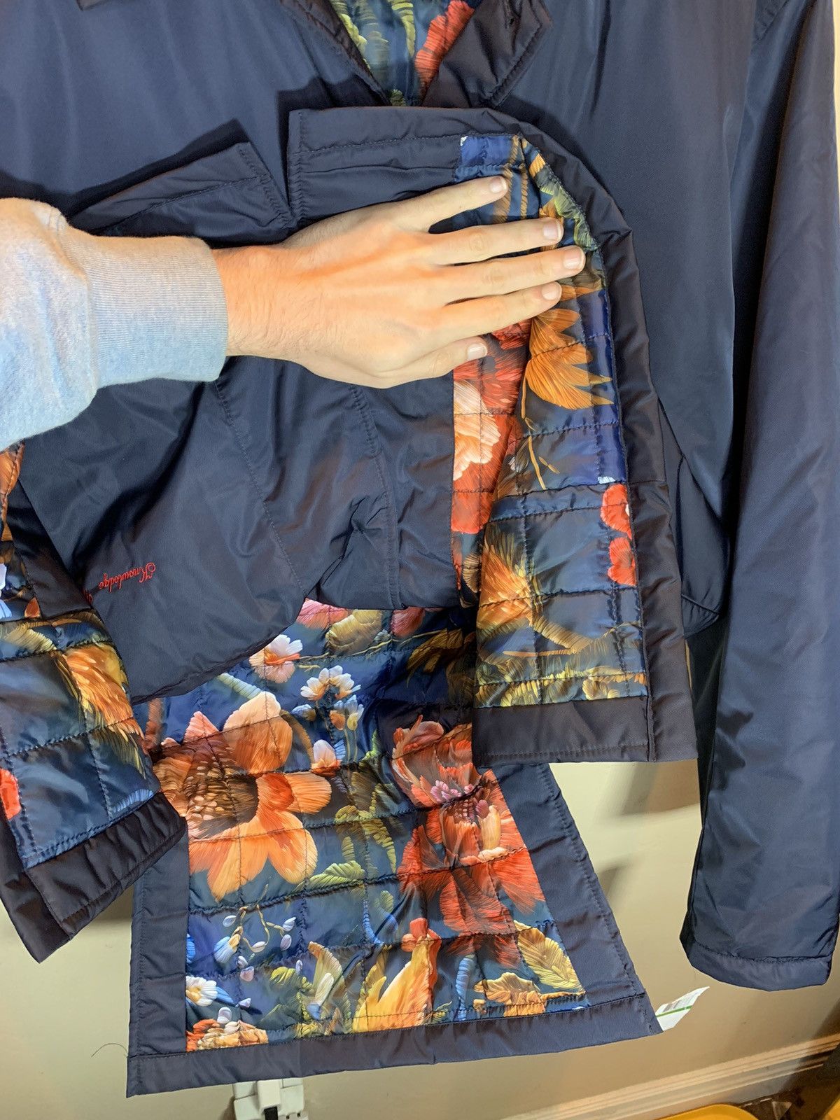 Robert Graham *RARE* New Robert Graham Floral Lined Padded Coat Jacket - L Size US L / EU 52-54 / 3 - 2 Thumbnail