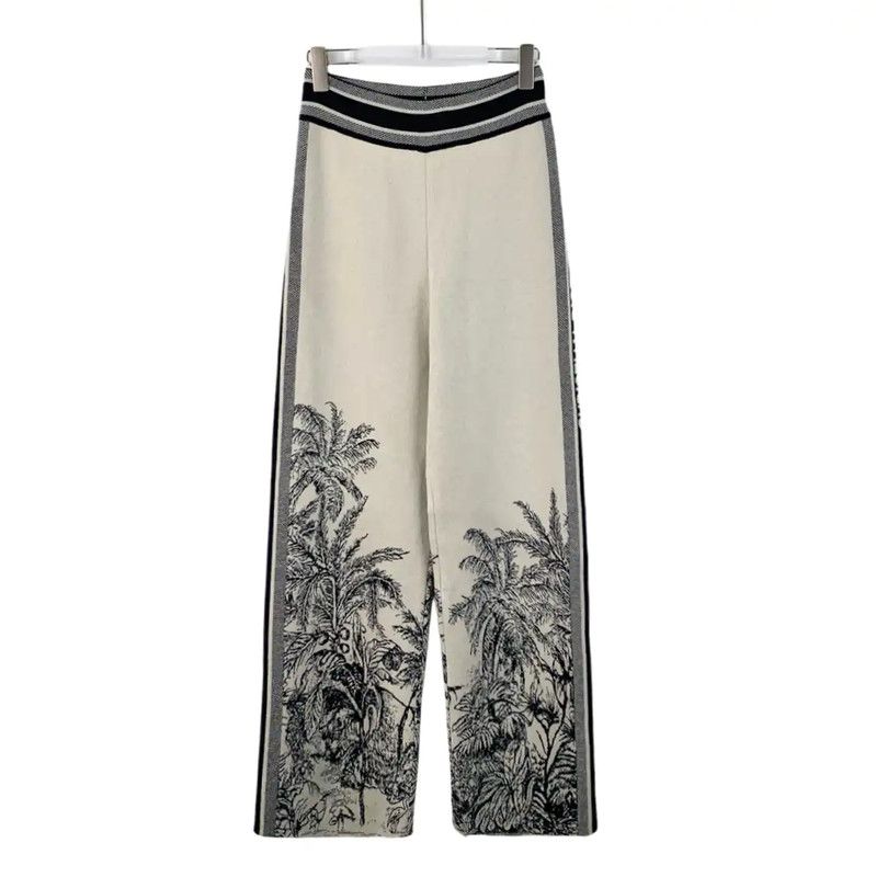 Dior Dior Color-Block Cashmere Casual Pants 0089 Size 26" / US 2 / IT 38 - 1 Thumbnail