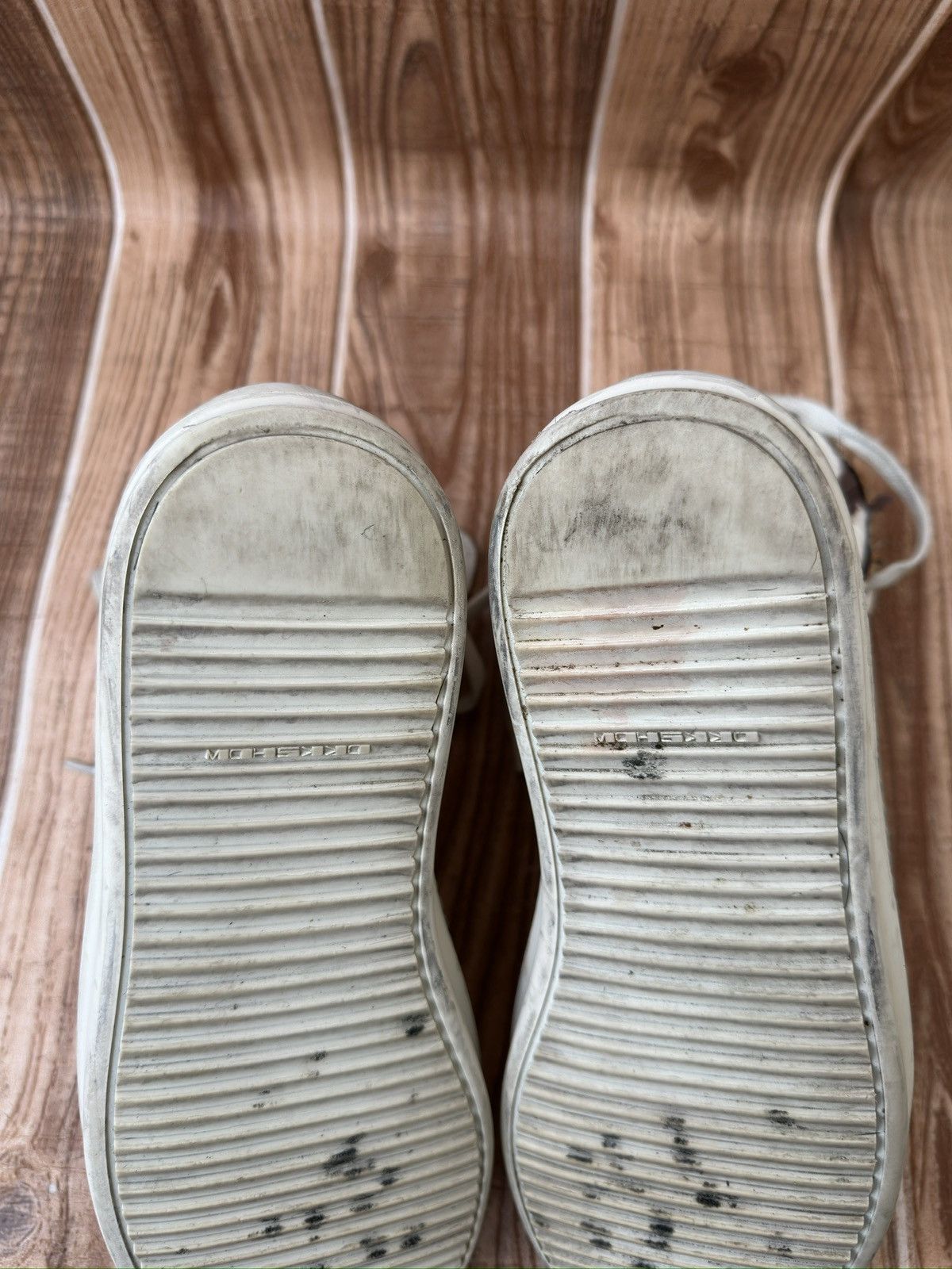 Rick Owens RARE* Rick Owens DRKSHDW Sneaks CHALK WHITE Hightop Sneaks Size US 8.5 / EU 41-42 - 23 Thumbnail