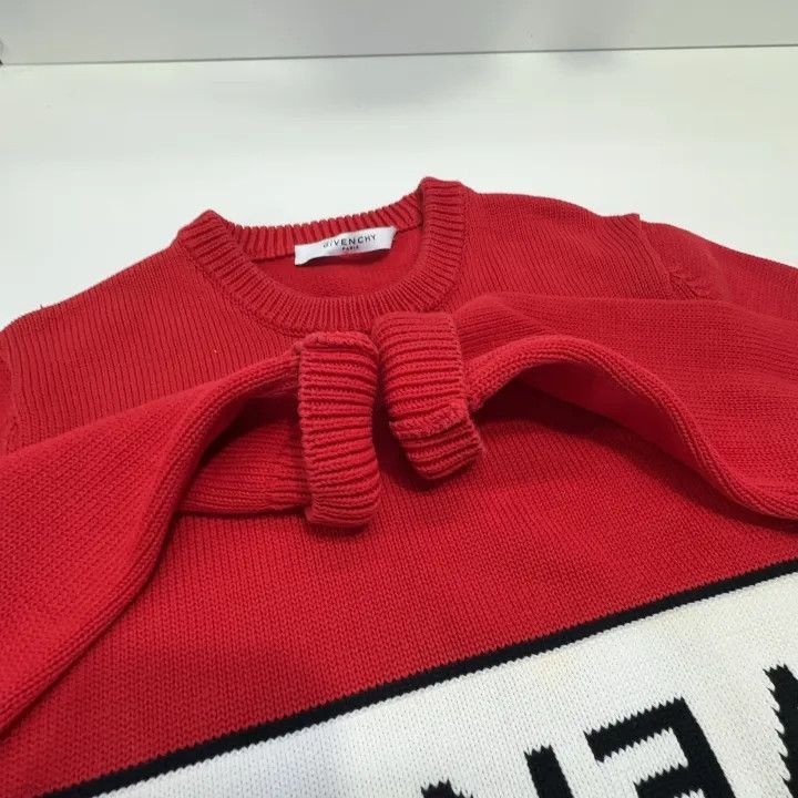 Givenchy Givenchy Givenchy Red Striped Pullover Knit Sweater -2507 Size US XS / EU 42 / 0 - 6 Thumbnail
