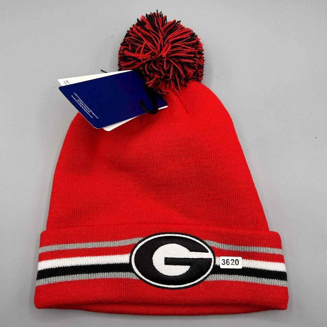Nike Georgia Bulldogs x Nike Hat Men Cuffed Beanie Pom Pom Cap Size ONE SIZE - 4 Thumbnail