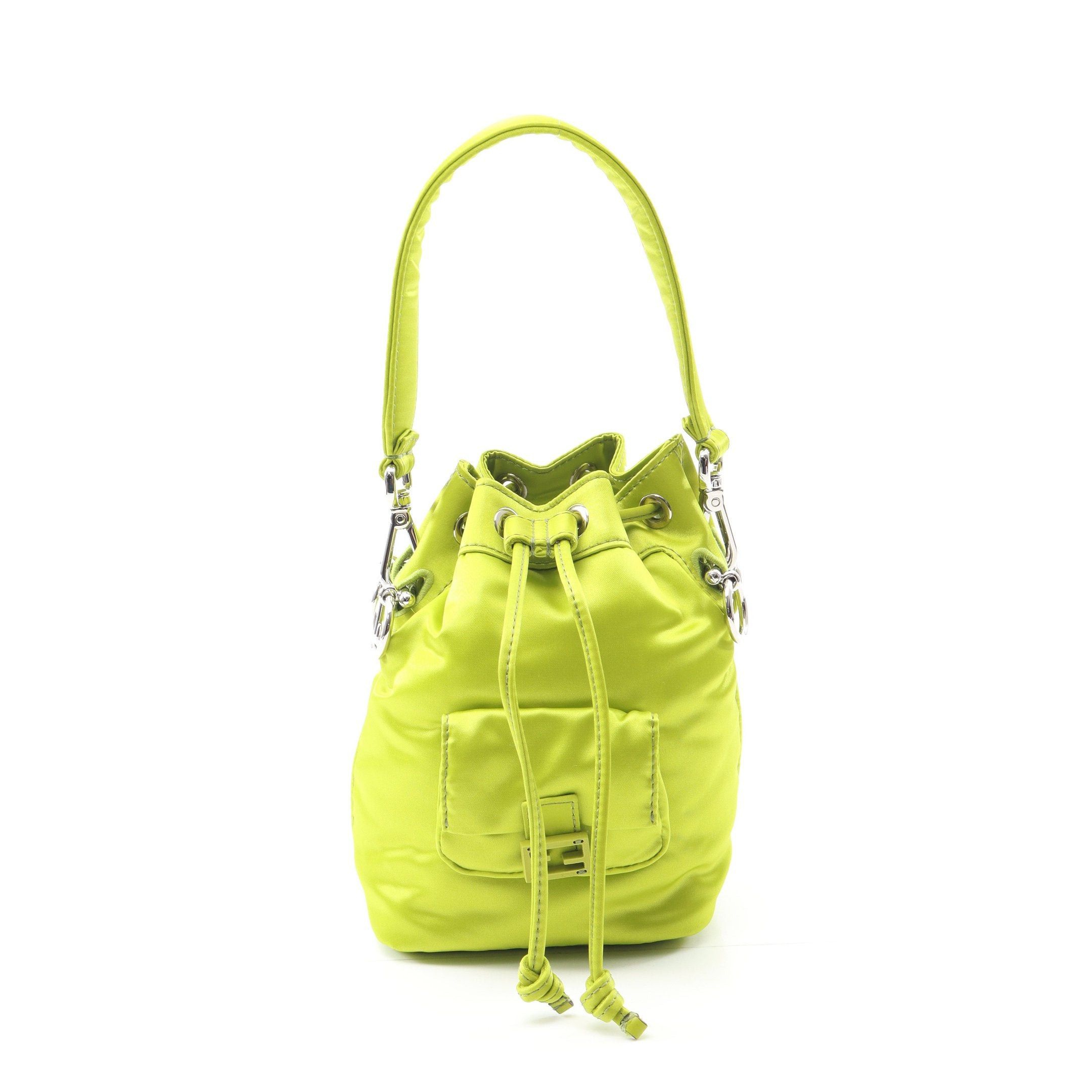 Fendi Fendi Mini Montresor Handbag Nylon Yellow-Green Size ONE SIZE - 1 Thumbnail