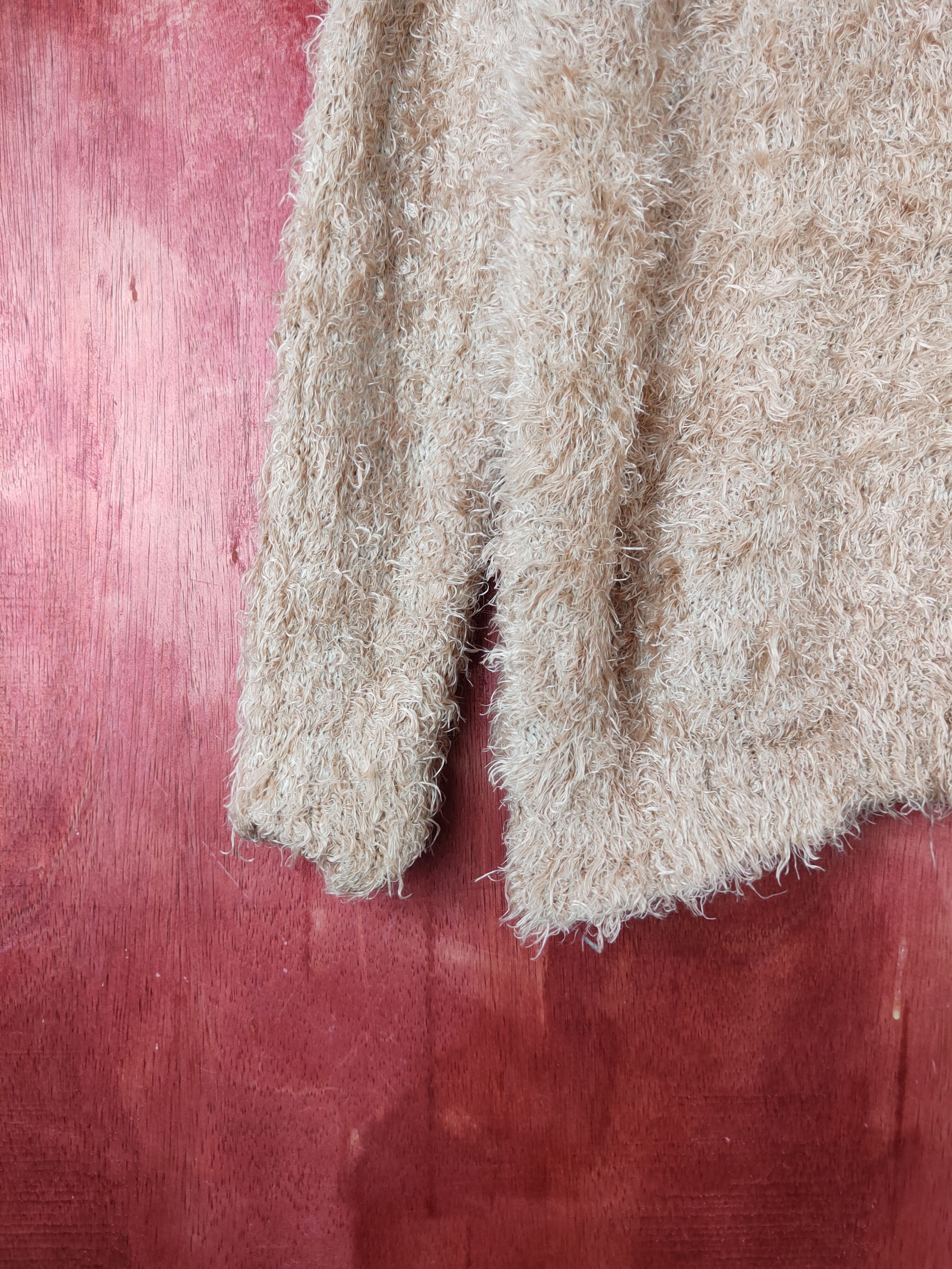 Japanese Brand × Vintage Chocol Raffine Robe Peach Fur Mohair Knitwear #S1917 Size M / US 6-8 / IT 42-44 - 4 Thumbnail
