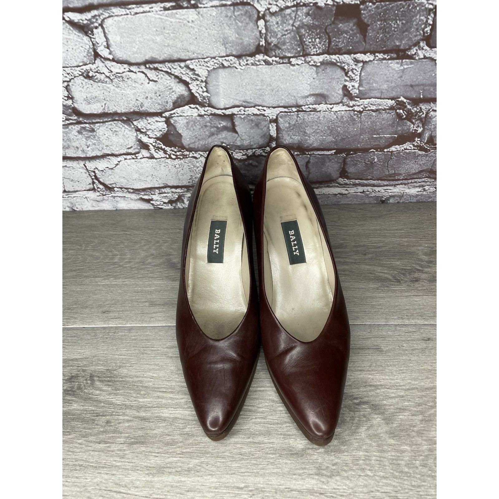 Bally Bally Athena Brown Leather Pointed Toe Pumps Dress Heels Wom Size US 8 / IT 38 - 8 Thumbnail