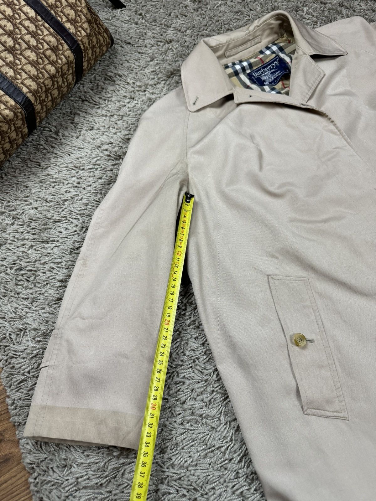 Burberry × Vintage Vintage trench coat Burberry original luxury streetwear item Size L / US 10 / IT 46 - 8 Thumbnail