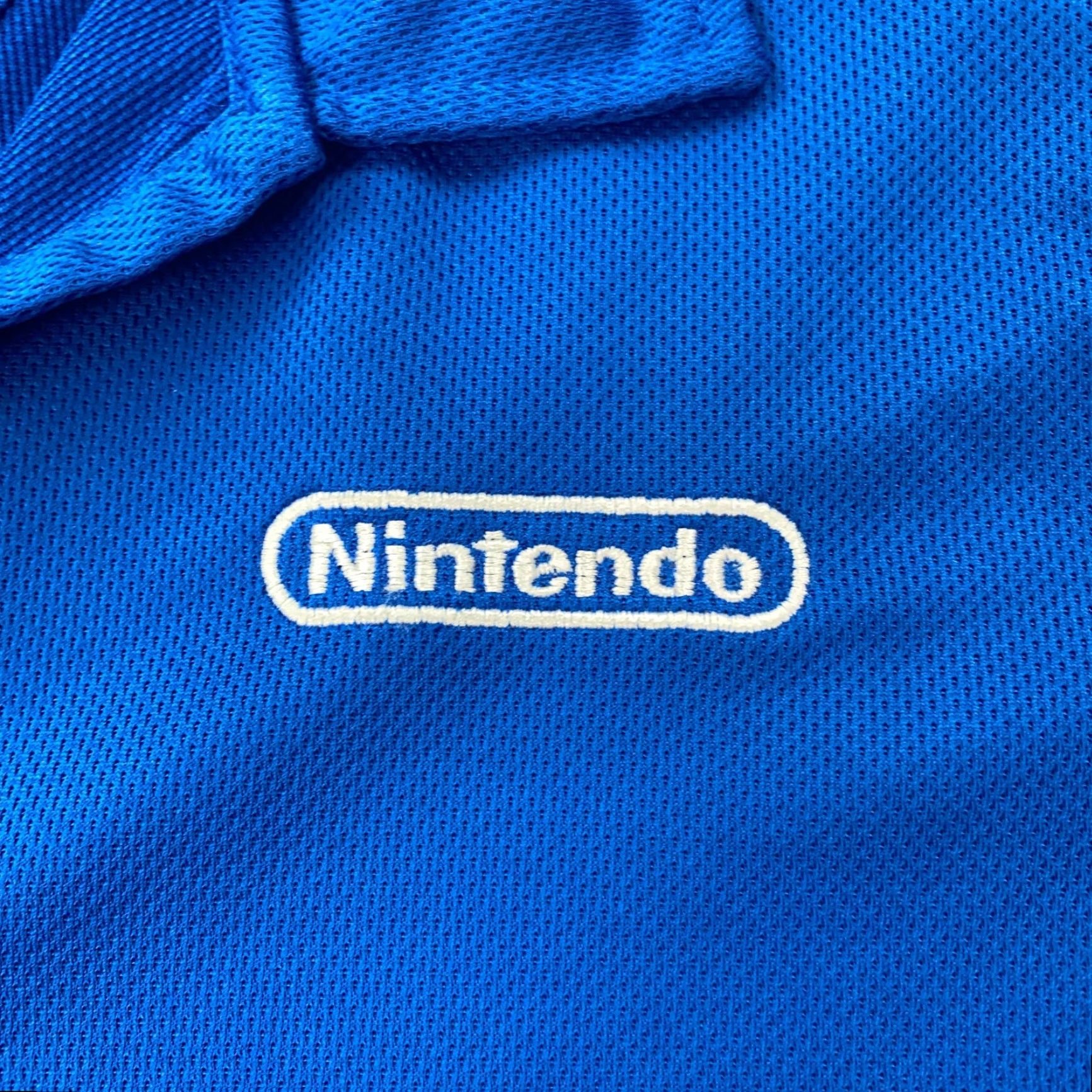 Vintage Nintendo Polo Shirt Womens 2XL Blue Short Sleeve Polo Shirt Embroidered Clique Casual Business Travel Fall Winter Spring Summer Size XXL / US 16-18 / IT 52-54 - 3 Thumbnail