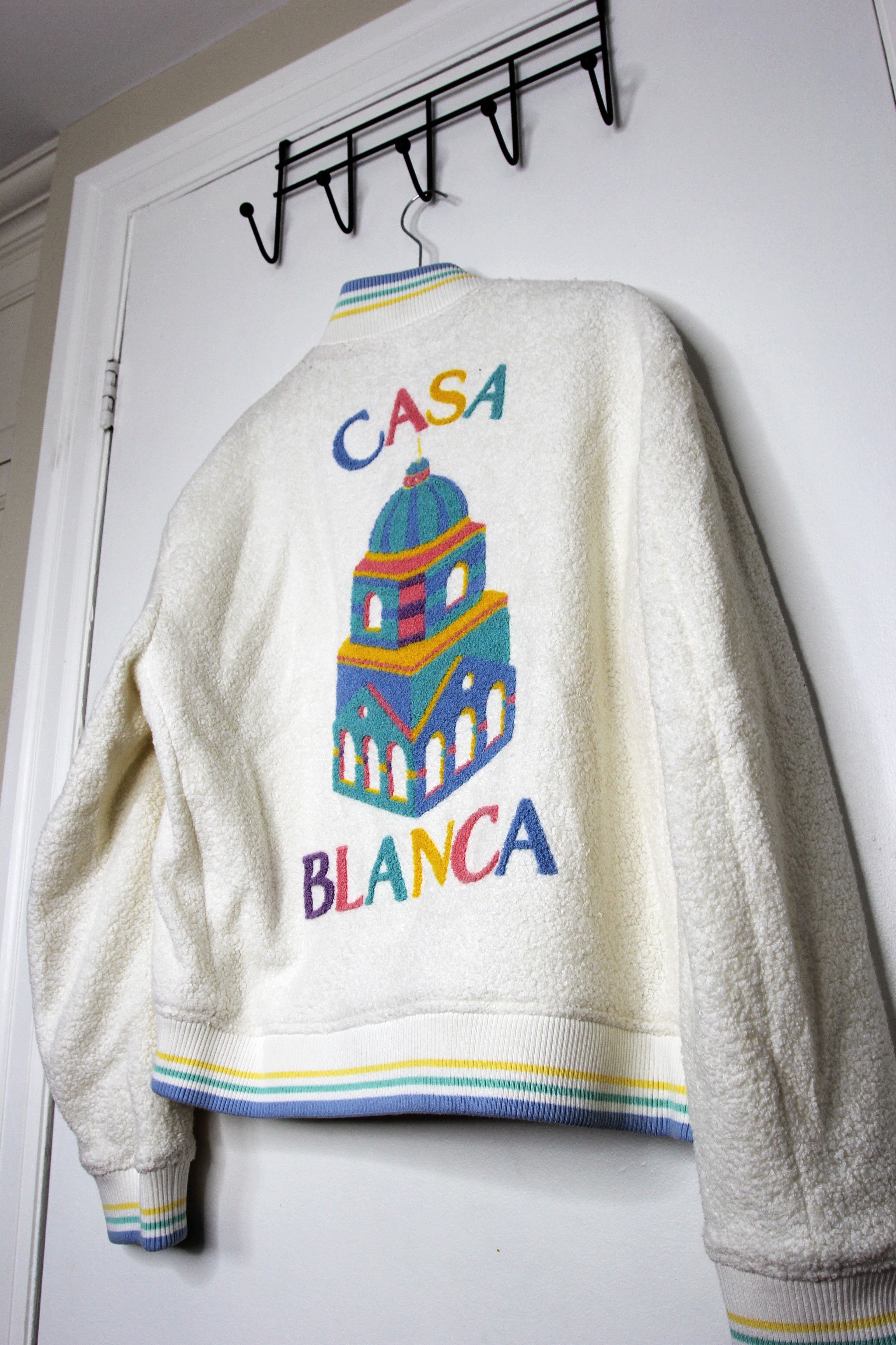 Casablanca BNWT AW24 CASABLANCA MAISON PASTELLE BOMBER JACKET L Size US L / EU 52-54 / 3 - 7 Thumbnail