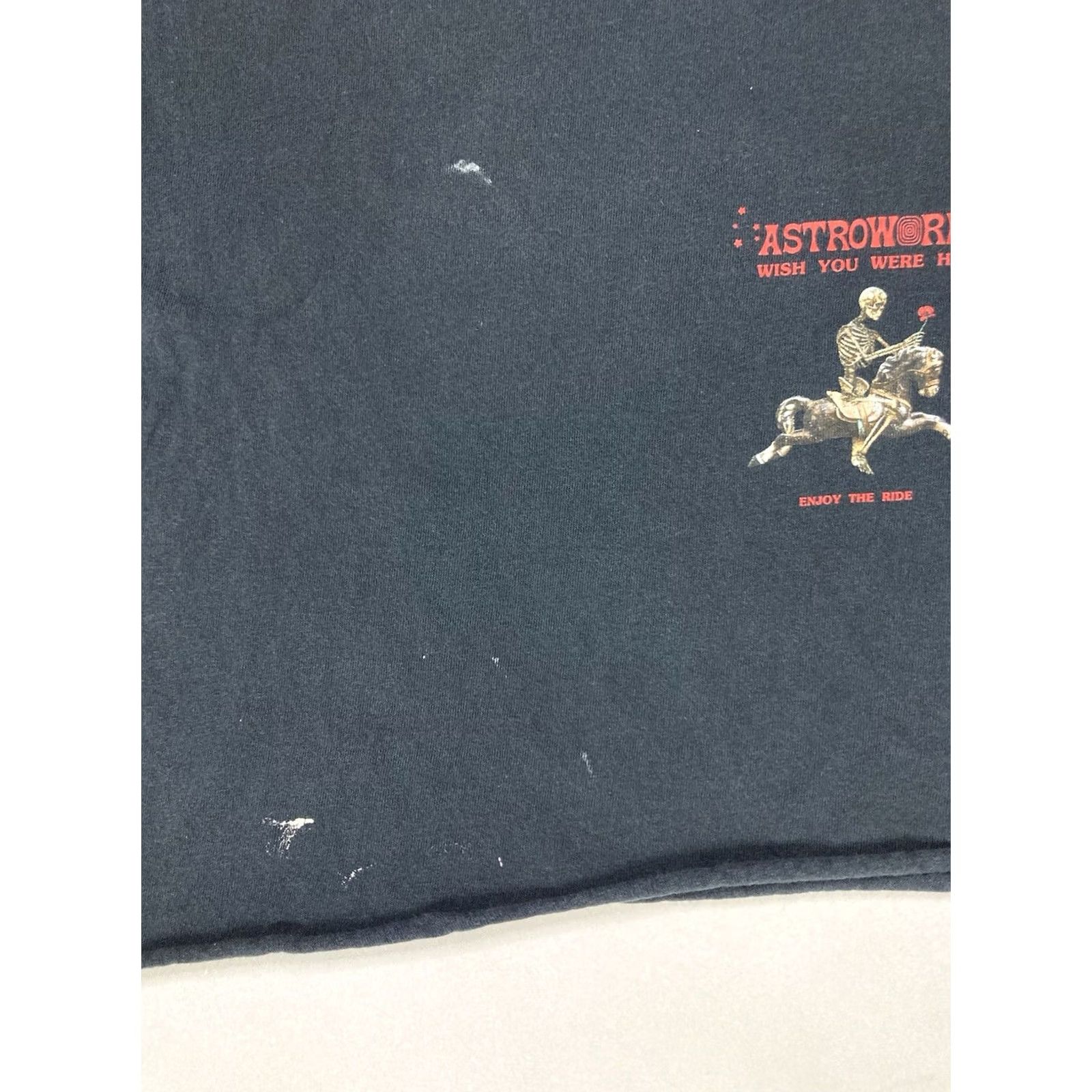 Travis Scott VINTAGE Travis Scott Enjoy The Ride Crop Graphic T-shirt Women Small Black Astroworld Size S / US 4 / IT 40 - 3 Thumbnail