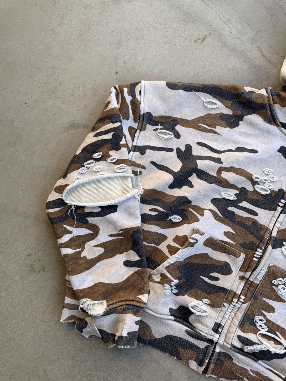 Other N’OUBLIE PAS Desert Adam Sandler Zip-Up Hoodie – Brown Camo Size US XL / EU 56 / 4 - 4 Thumbnail