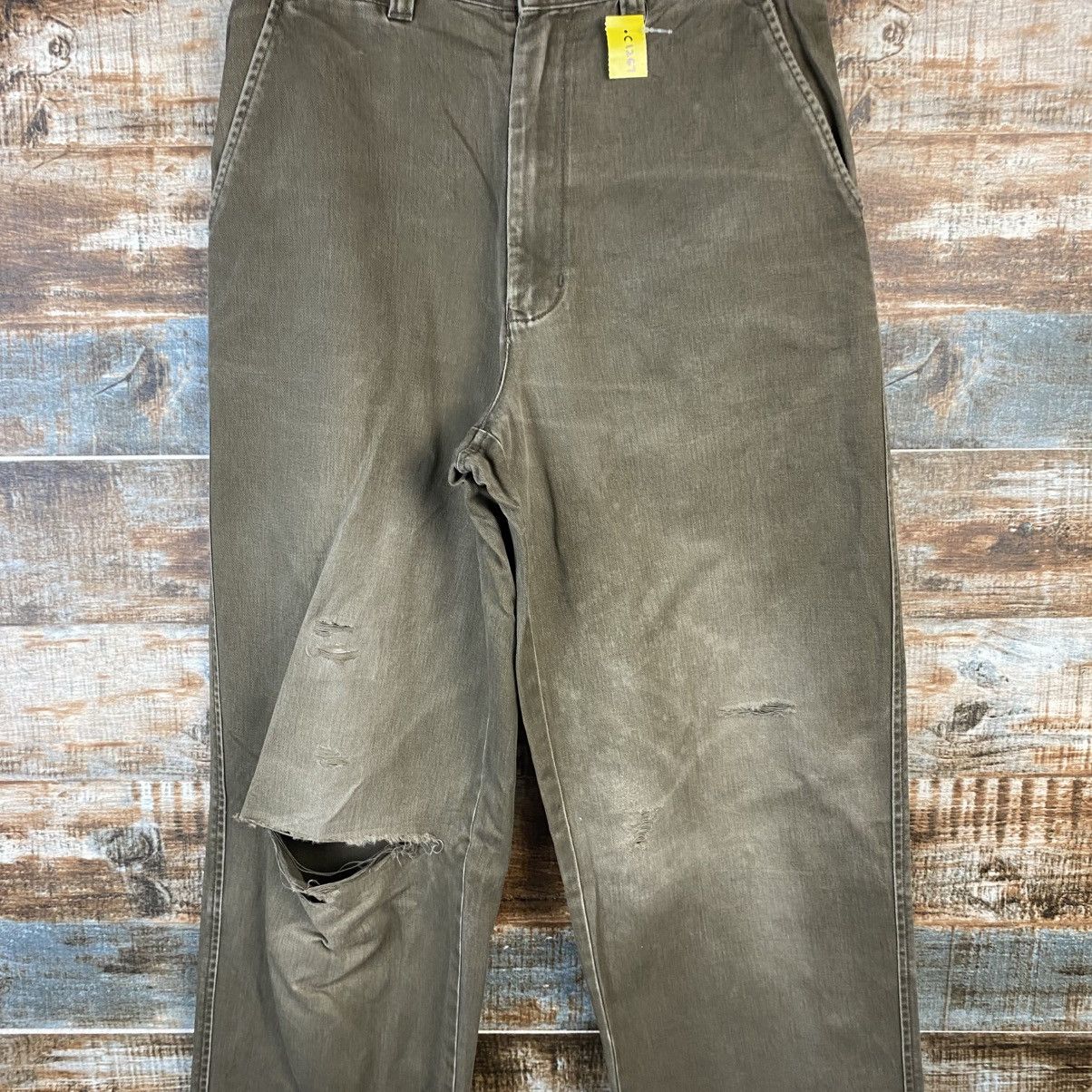 Uniqlo DL Uniqlo Brown ripped vintage Casual Pants #C1267 Size US 28 / EU 44 - 5 Thumbnail