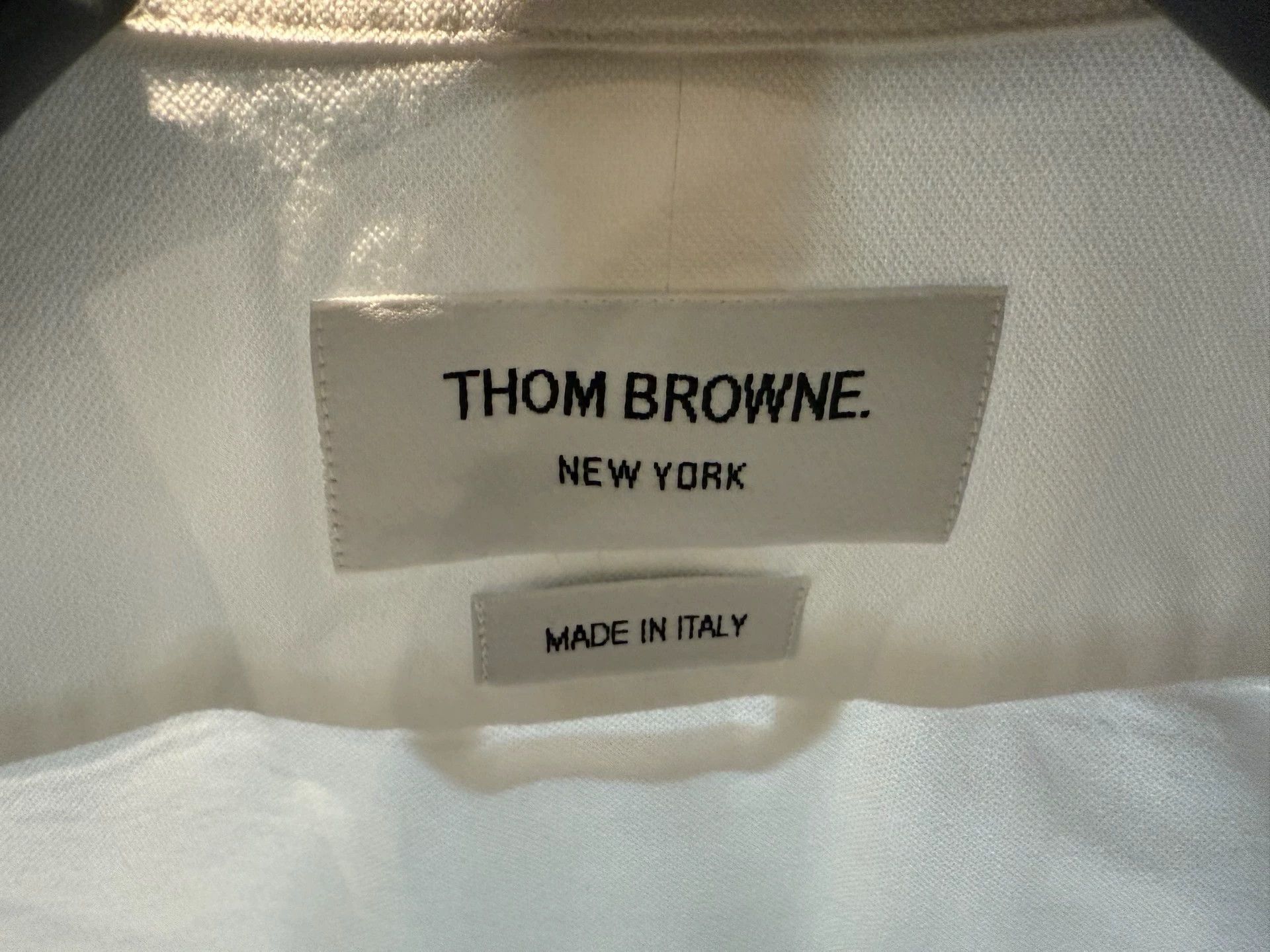 Thom Browne Thom Browne Classic White Oxford Short Shirt Size US S / EU 44-46 / 1 - 3 Thumbnail