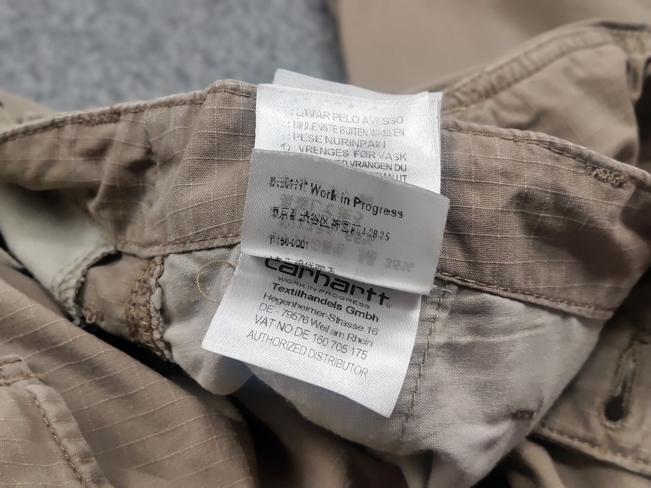 Vintage Carhartt Beige Ripstop Faded Cargo Pants Y2k Style