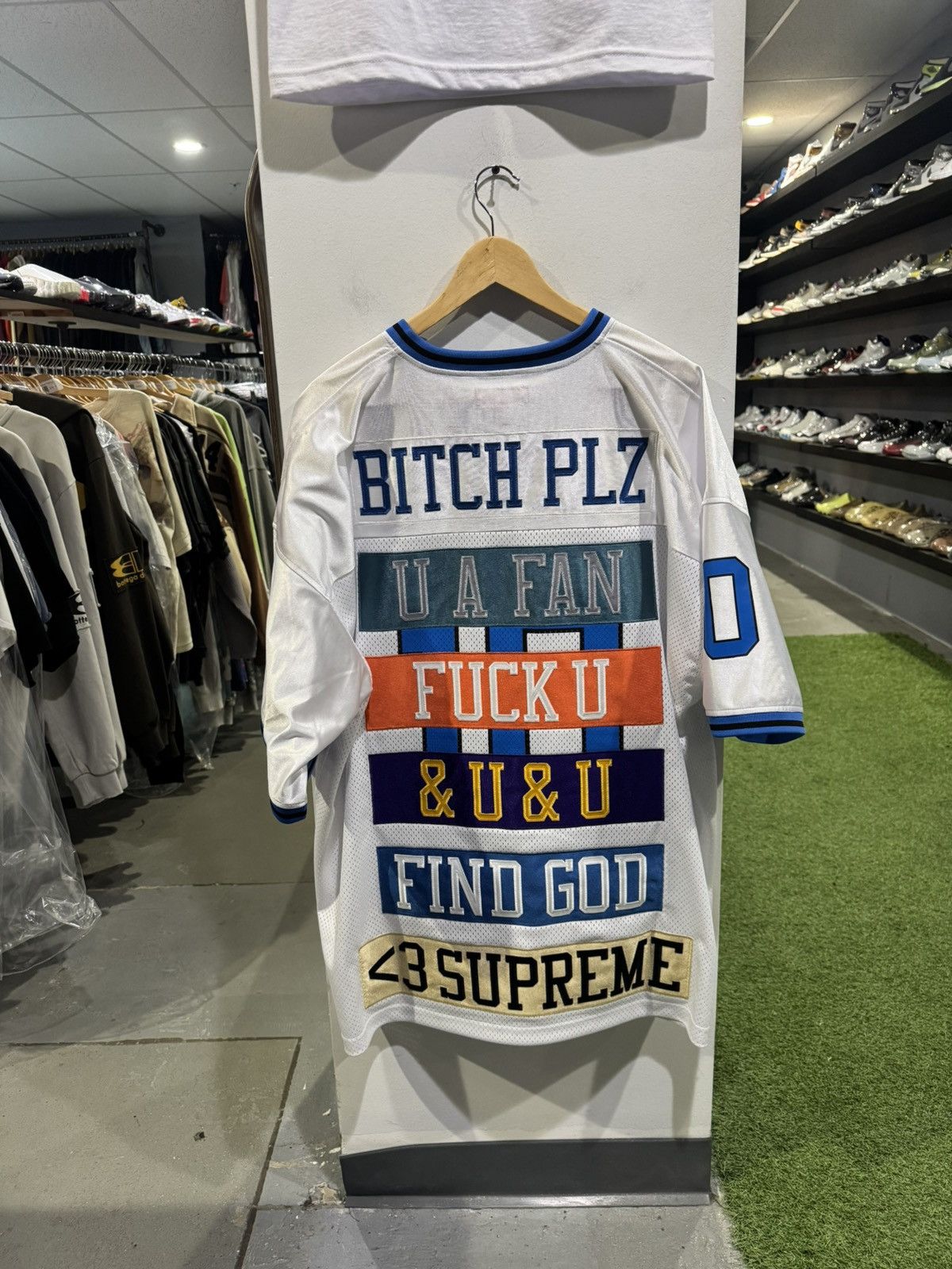 Supreme Supreme Find God Jersey White Size US XXL / EU 58 / 5 - 4 Thumbnail