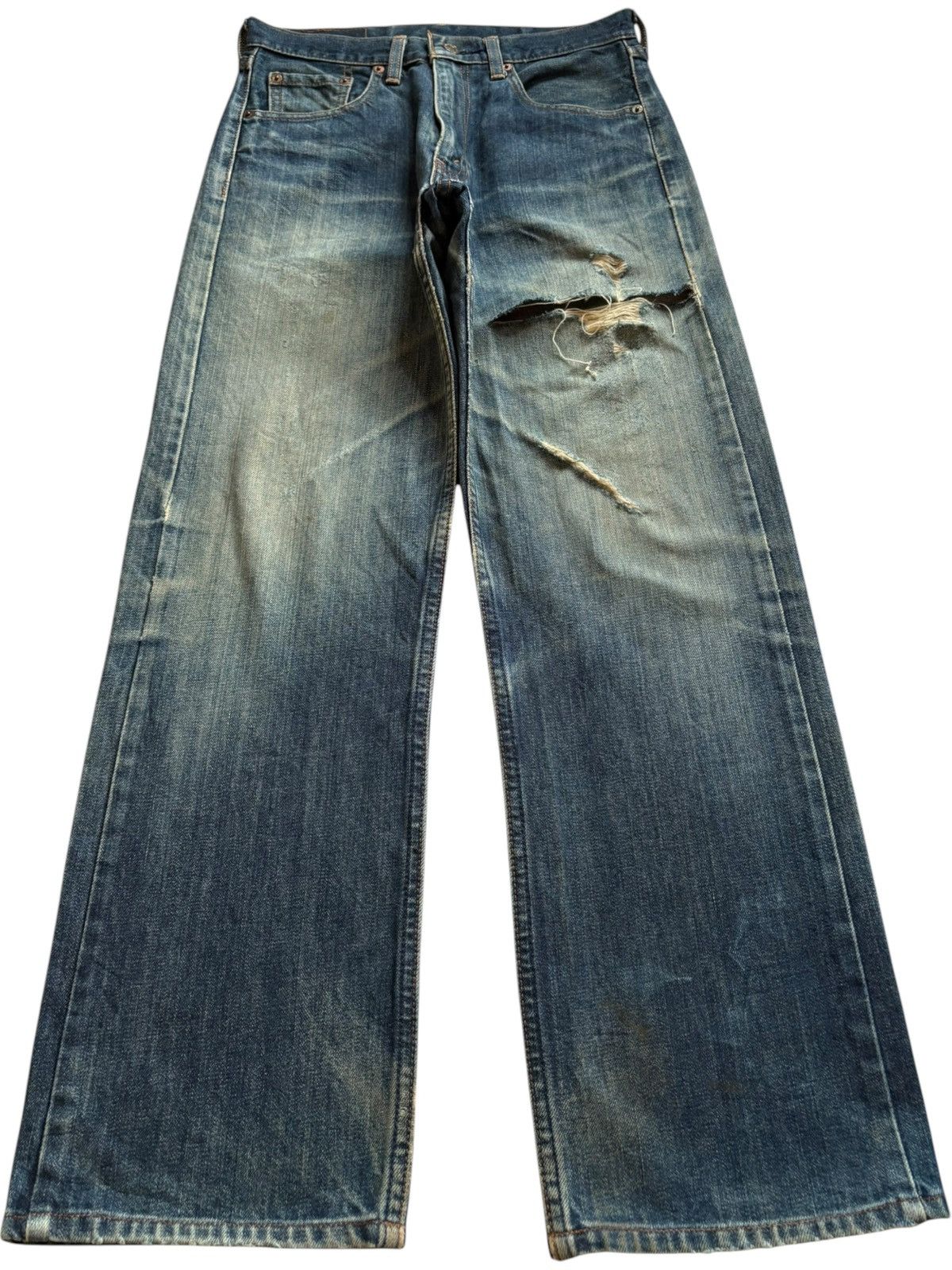 Levi's Vintage 90s Levis 512 Mud Wash Distressed Loose Jeans Size US 28 / EU 44 - 1 Thumbnail
