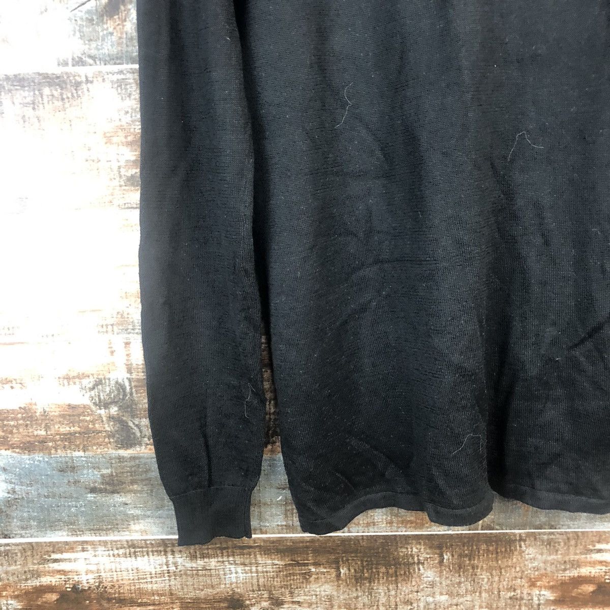 Homespun Knitwear × Japanese Brand DLL Agas Black Knitwear #C544 Size S / US 4 / IT 40 - 15 Thumbnail