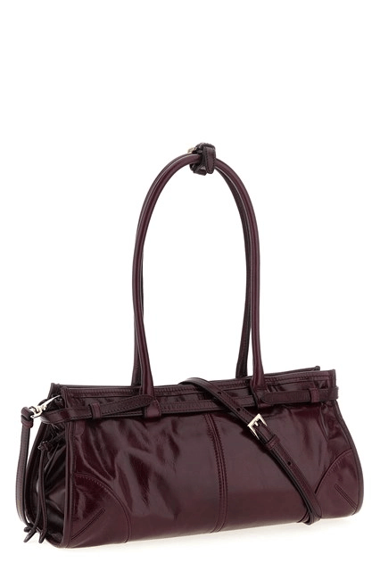 Prada PRADA Bonnie Medium Bordeaux Leather Top Handle Bag New Size ONE SIZE - 2 Thumbnail
