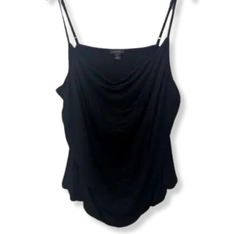 Other Halogen Tank Top Cowl Neck Ruched Side Black Plus 3X NWOT Size 3XL / US 20-22 - 1 Thumbnail