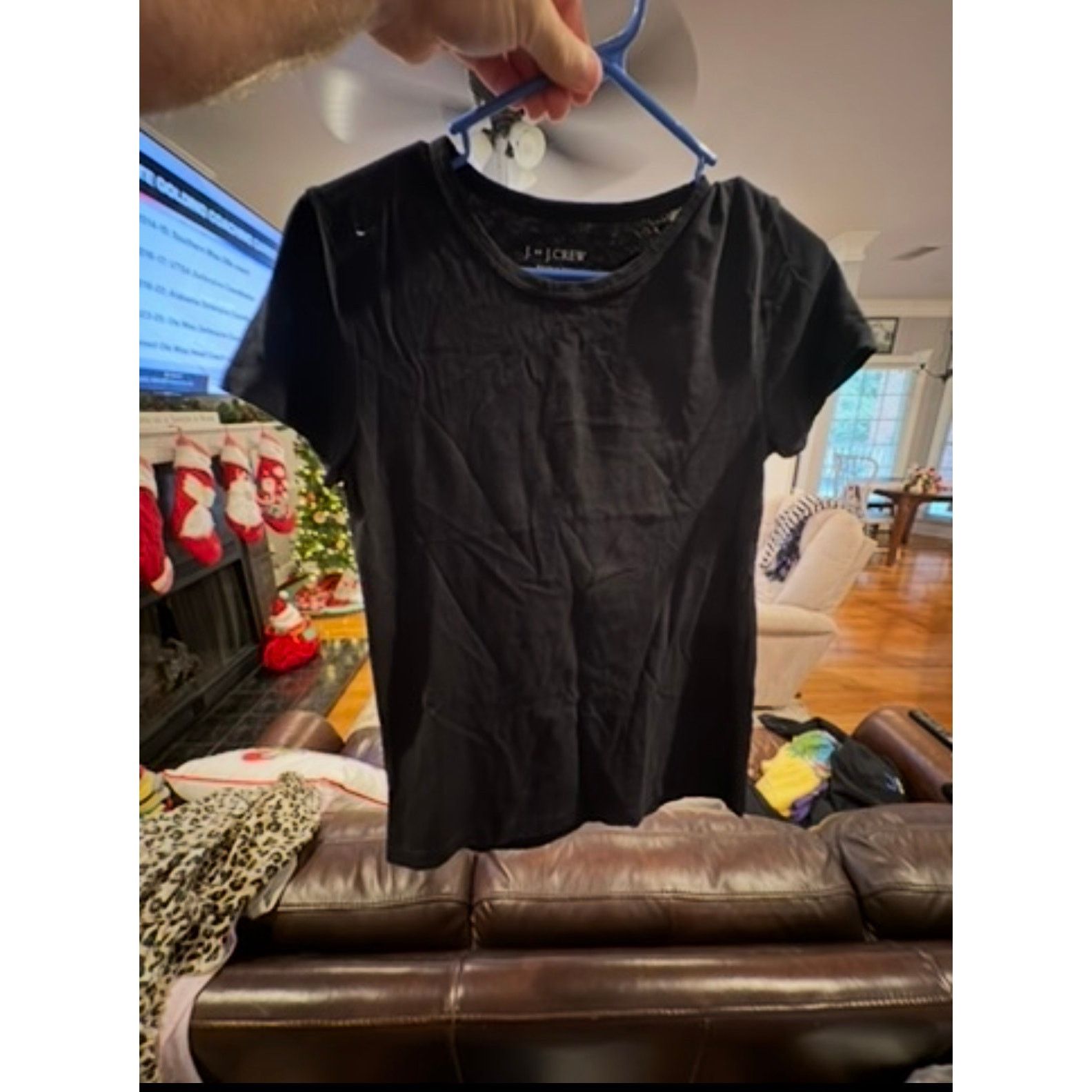 J.Crew J Crew Studio Tee Women’s Small S Black Short Sleeve T Shirt Size S / US 4 / IT 40 - 2 Thumbnail