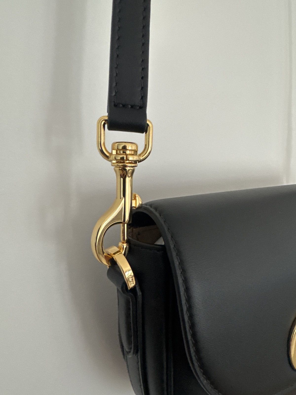 MCM MCM Tracy Shoulder Bag - Black Leather with Gold Logo - NEW Size ONE SIZE - 5 Thumbnail