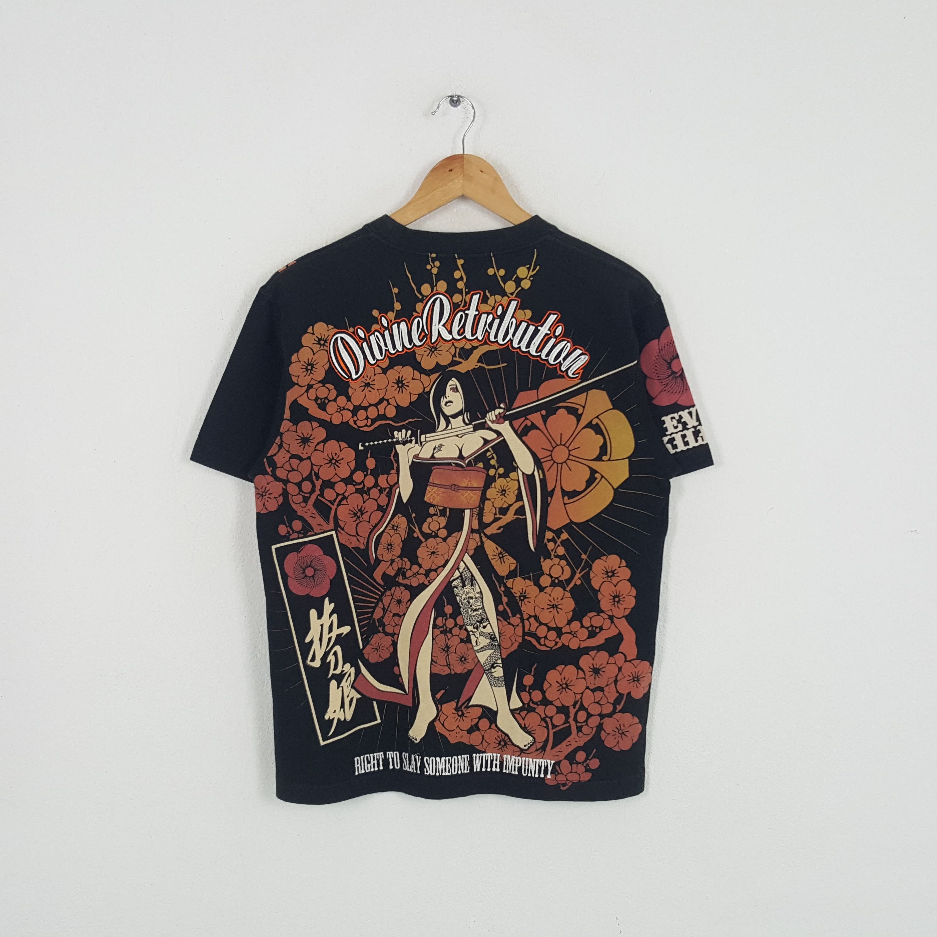 Japanese Brand × Vintage Vintage Divine Retribution Japanese Samurai Style Art Tshirt Size US M / EU 48-50 / 2 - 1 Thumbnail