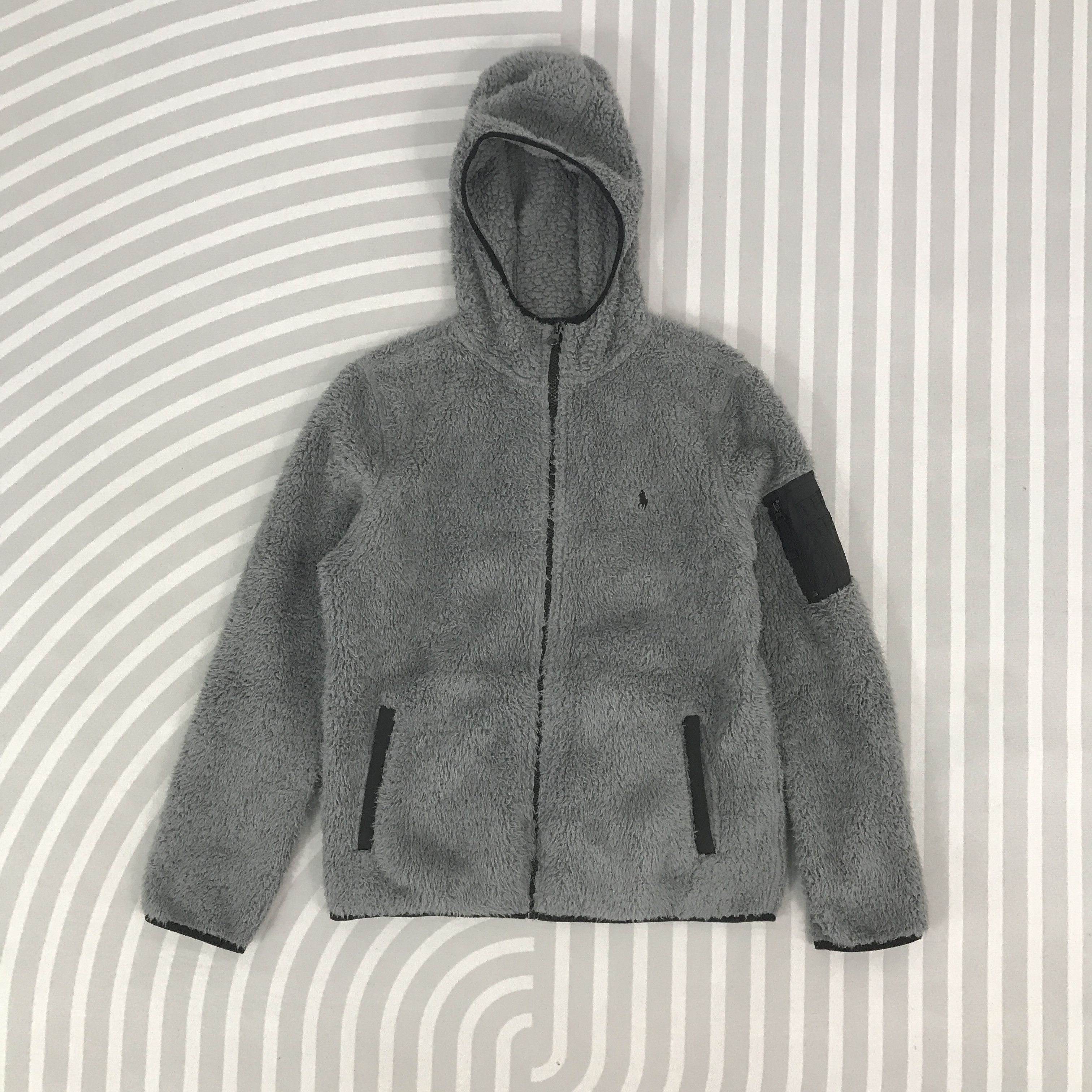 Polo Ralph Lauren × Vintage Polo Ralph Lauren Fleece hoodie Jacket Size US S / EU 44-46 / 1 - 1 Thumbnail